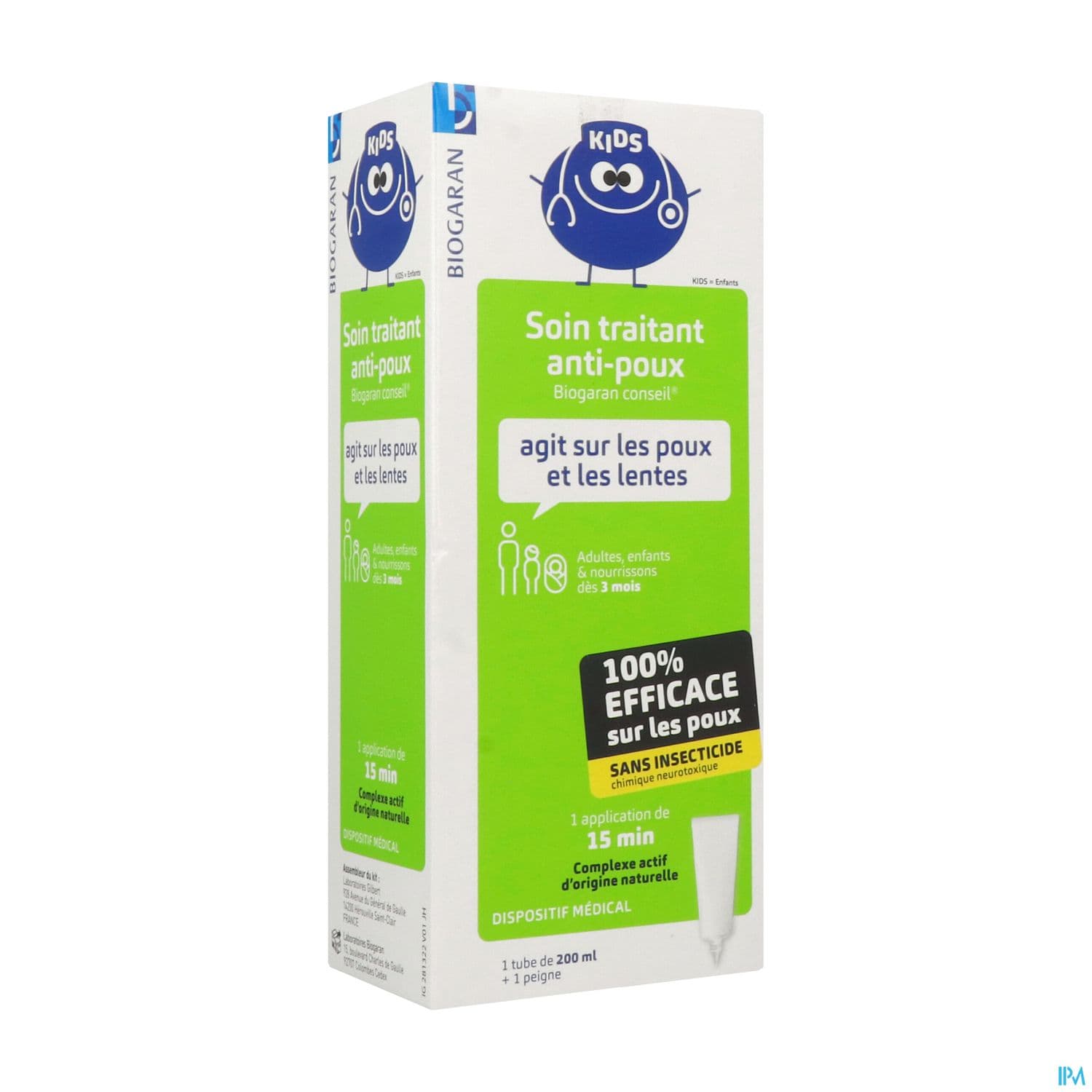 BIOGARAN KIDS SOIN A/POUX 200ML