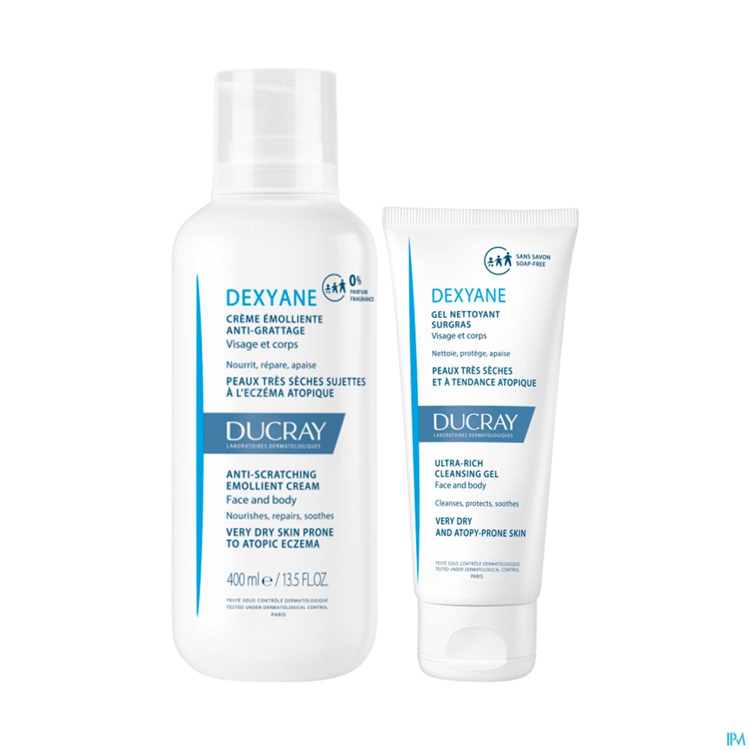 Ducray Dexyane Creme Emolliente 400ml + Gel 100ml Offert