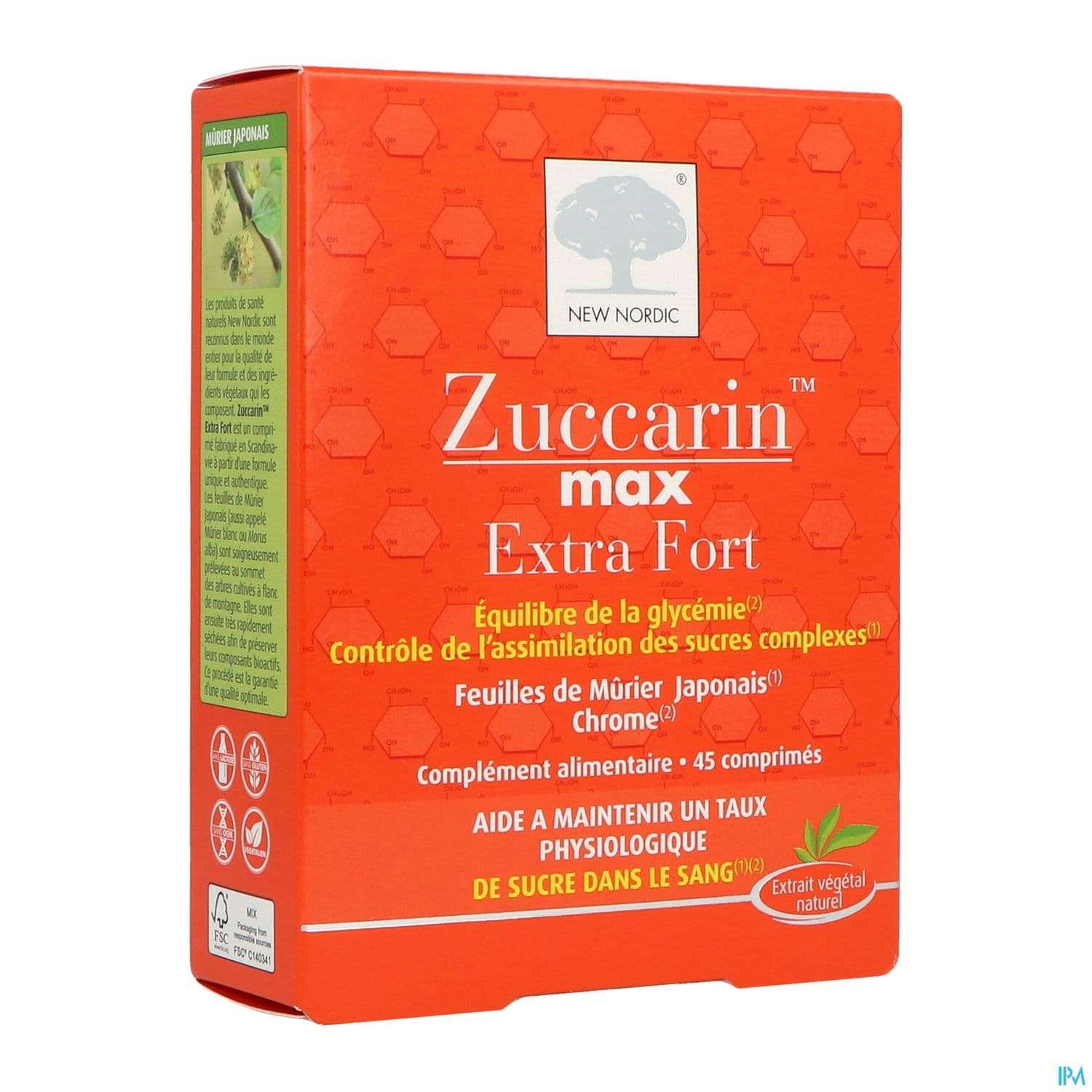 New Nordic Zuccarin Max Extra Fort Comprime 45 — Pharmacie Pharmavance Auteuil