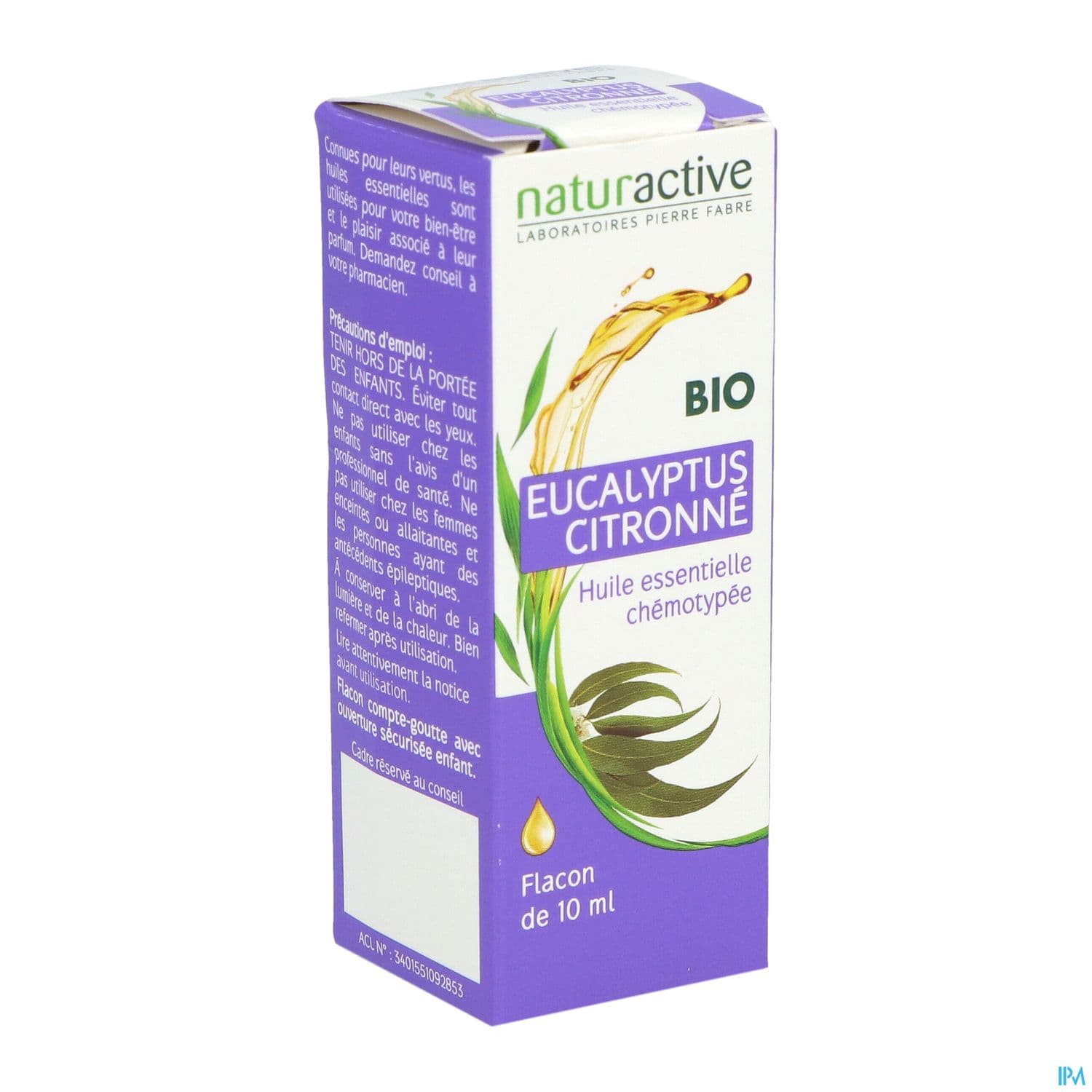 Naturactive Huile Essentielle Bio Eucalyptus Citronne 10ml