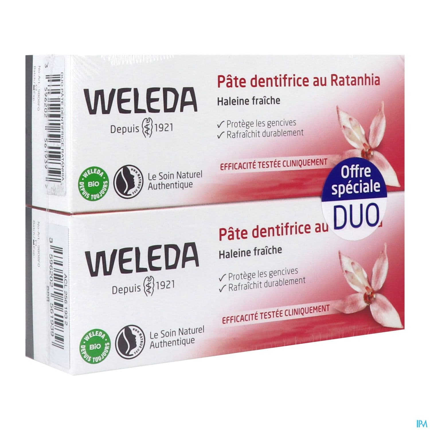 Weleda Ratanhia Pate Dentifrice 75ml X2 — Pharmacie Pharmavance Auteuil