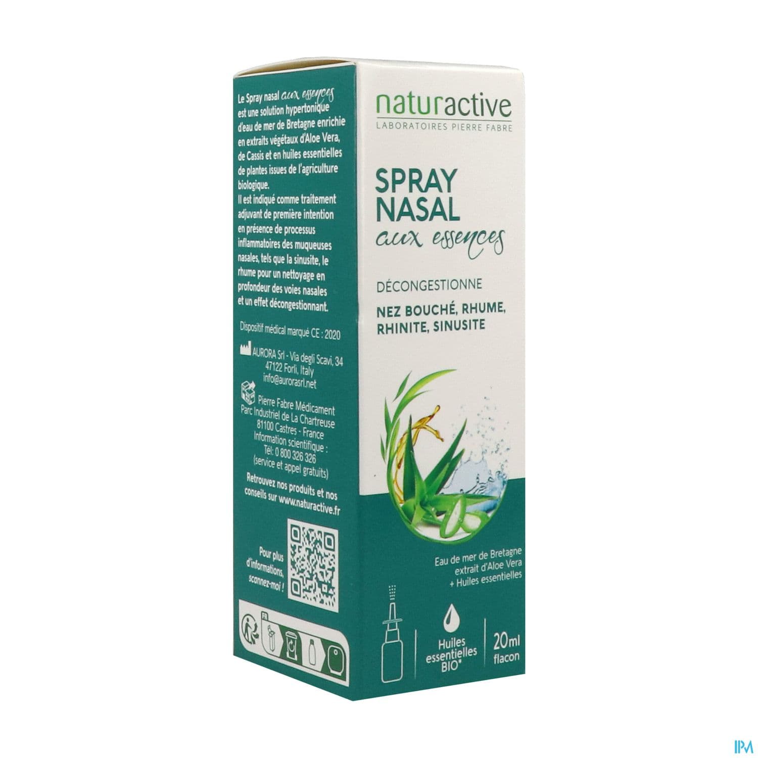 Naturactive Spray Nasal Sel Marin + 4 Huiles Essentielles 20ml