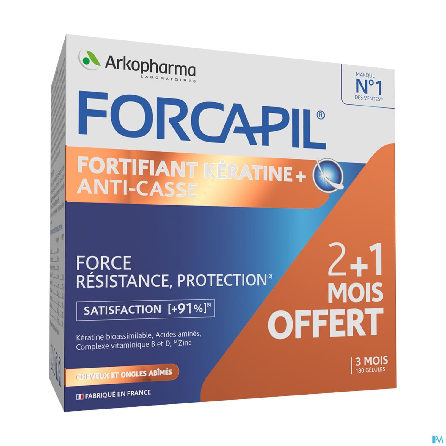 FORCAPIL FORTIFIANT+KERAT GELUL180