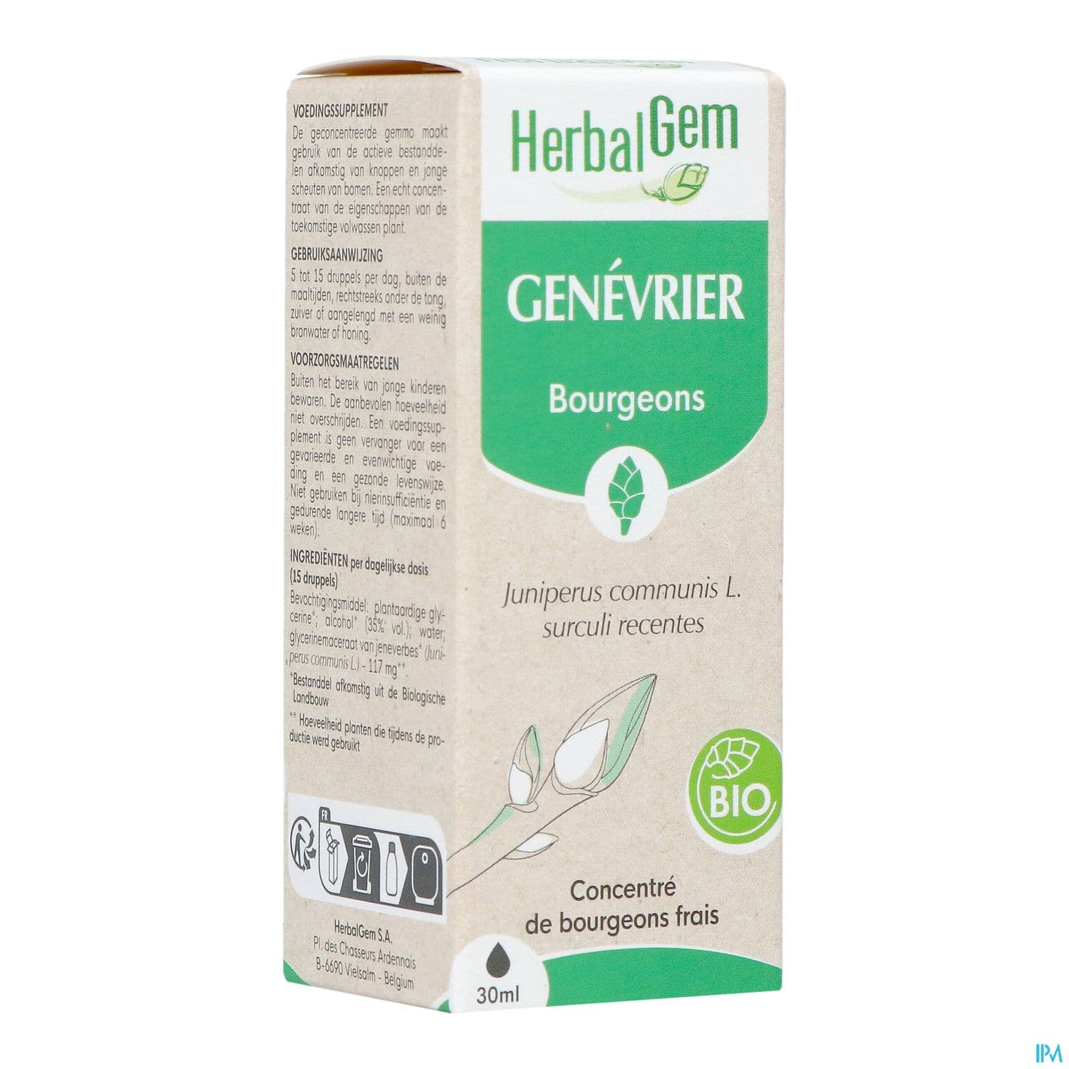 Herbalgem Genevrier Jp Bourgeon Macerat Bio 30ml