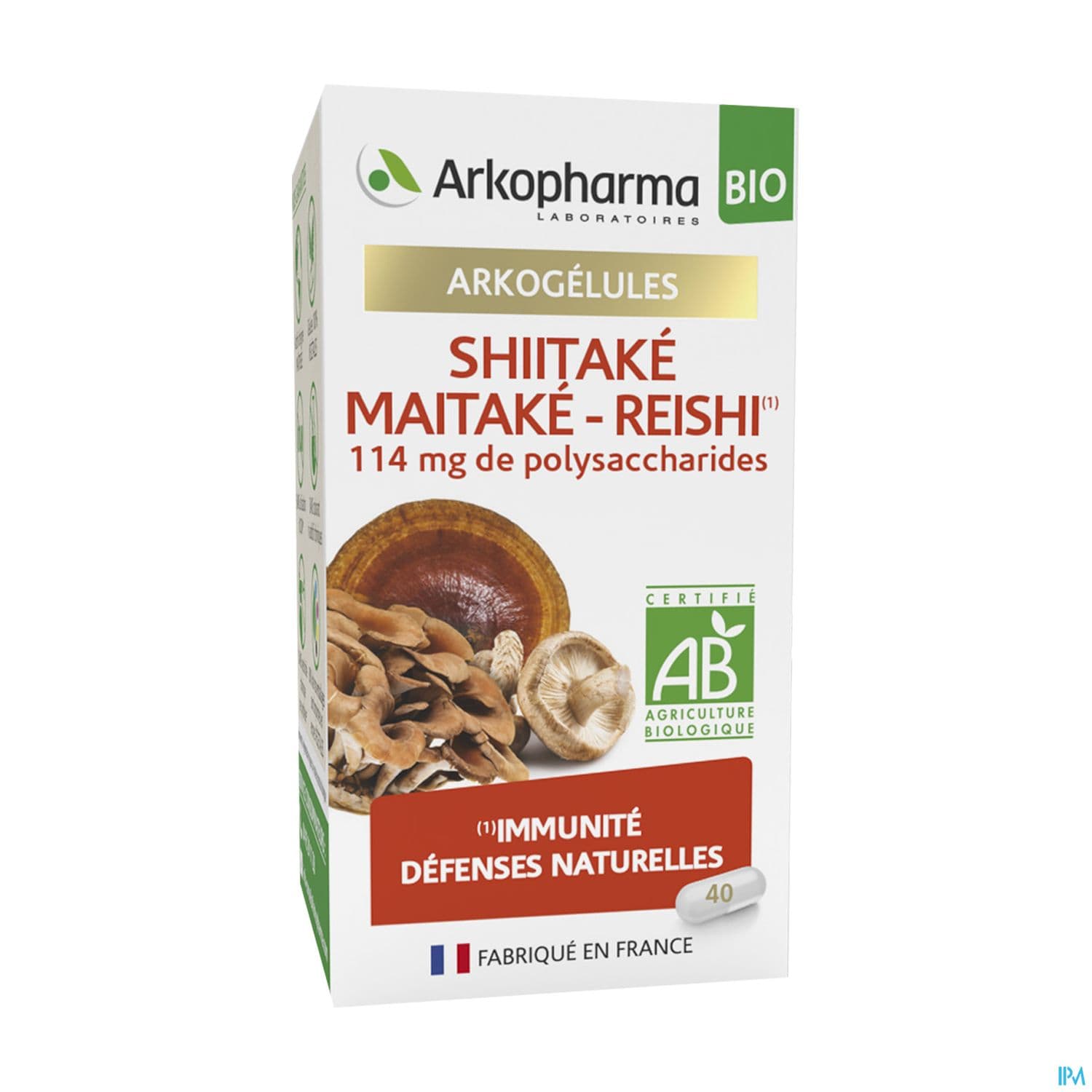 Arkopharma Arkogelules Shiitake Maitake Reishi Bio Gelule 40 — Pharmacie SO OUEST