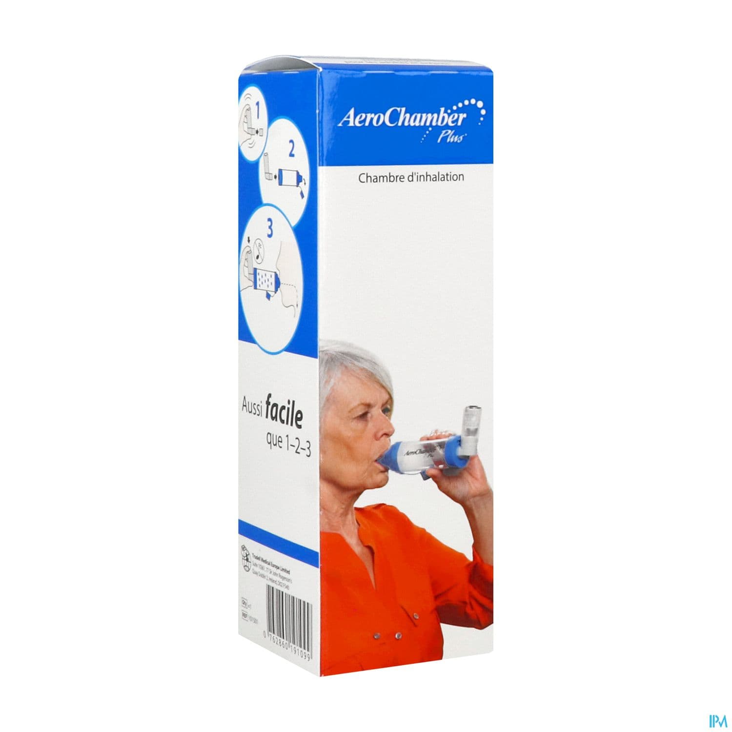 AEROCHAMBER PLUS AVEC EMBOUT BUCCAL ADULTE ET ENFANT DE +6 ANS — Pharmacie du Soleil Elsie Santé