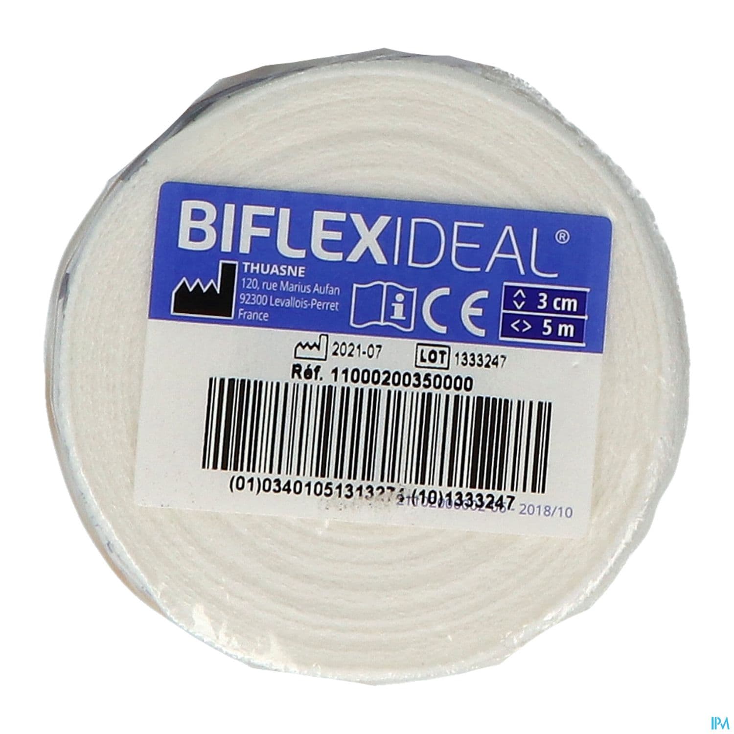 Thuasne Biflexideal Bande De Contention Blanche 5m X 3cm
