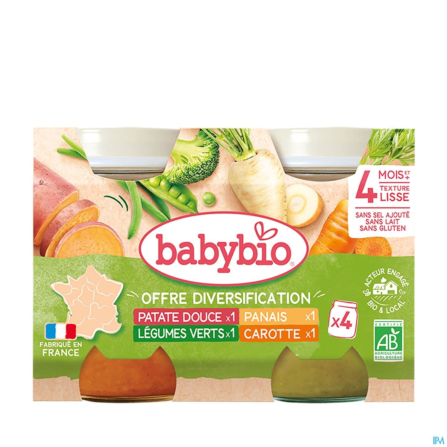 Babybio Mes 1ers Legumes De Nos Regions 4m 130g X4 — pharmacie confluence ivry