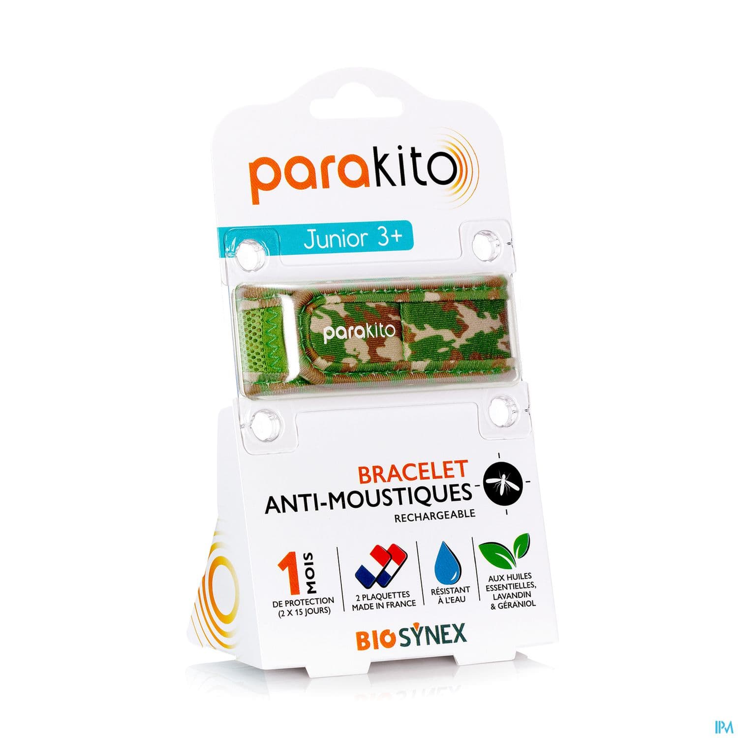 Parakito Bracelet Antimoustique Rechargeable Junior Camouflage