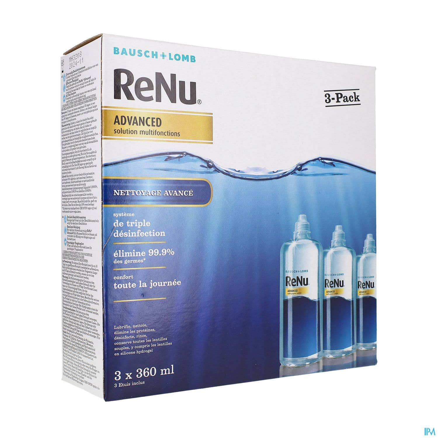 Renu Advanced Solution Multifonctions 360ml X3