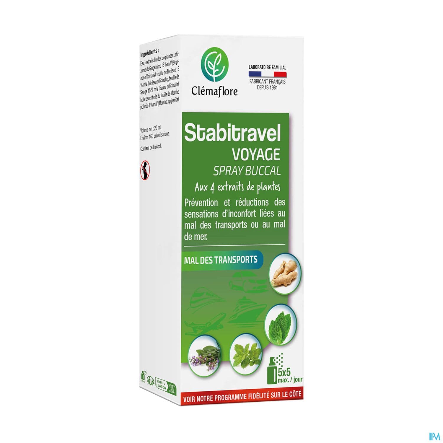 Clemaflore Stabitravel Spray 20ml