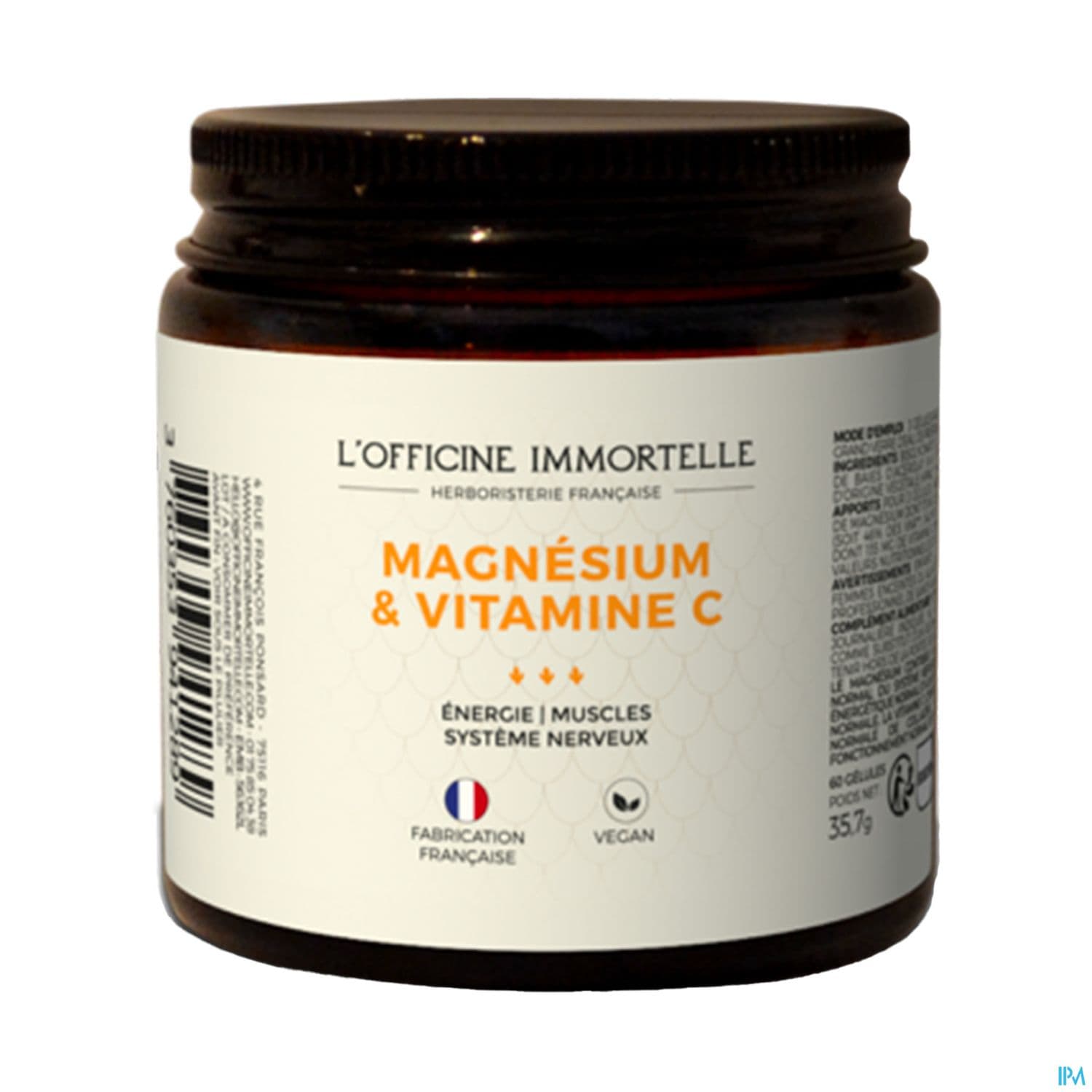 Officine Immortelle Magnesium Vitamine C Capsule 60 — Pharmacie Carnot