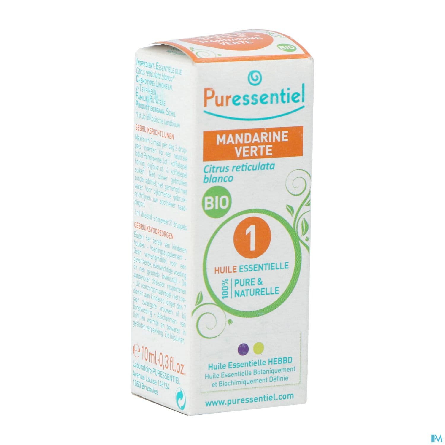 Puressentiel Huile Essentielle Mandarine Verte Bio 10ml