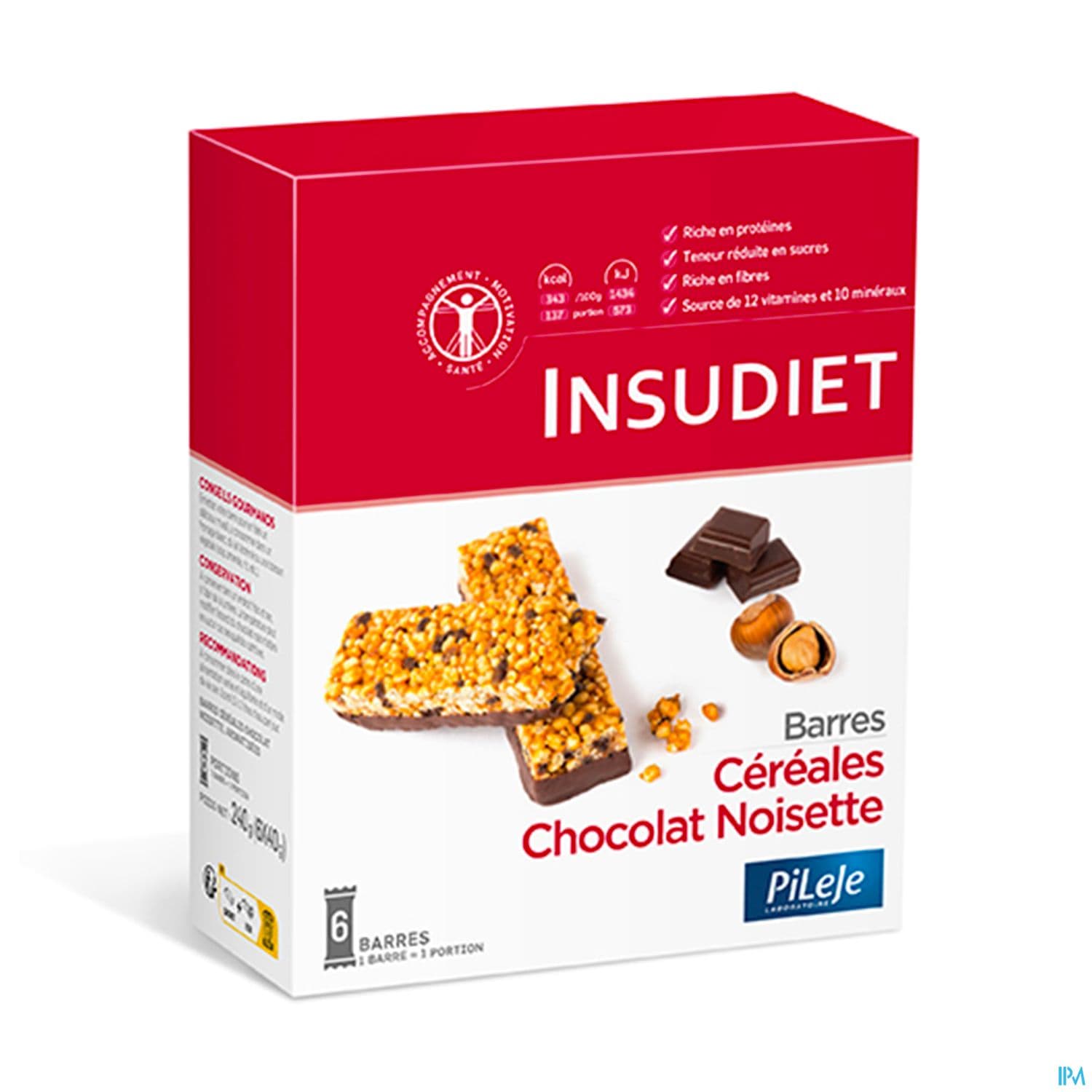 INSUDIET BAR CEREAL CHOCO/NOISET 6