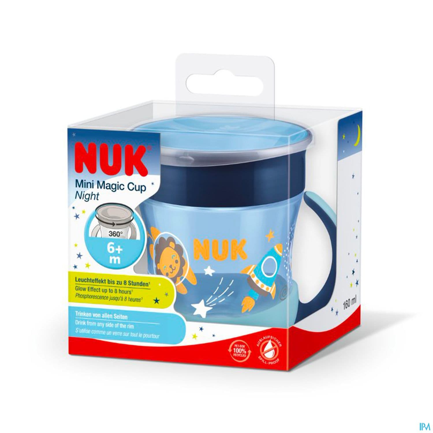 NUK MINI MAGIC CUP TASSE +6M BLEU — Pharmacie du Grand Vitrolles