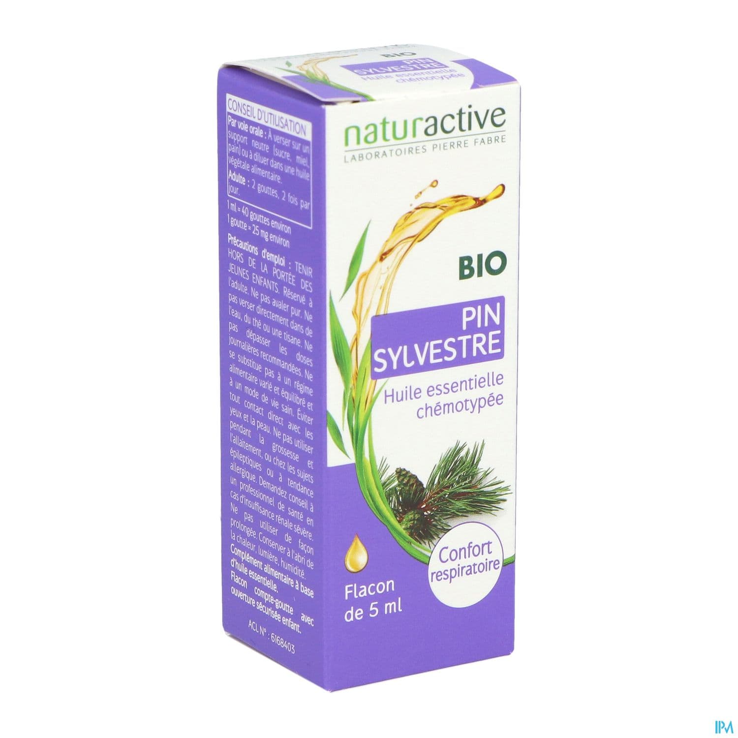 NATURACTIVE HE PIN SYLV BIO 5ML