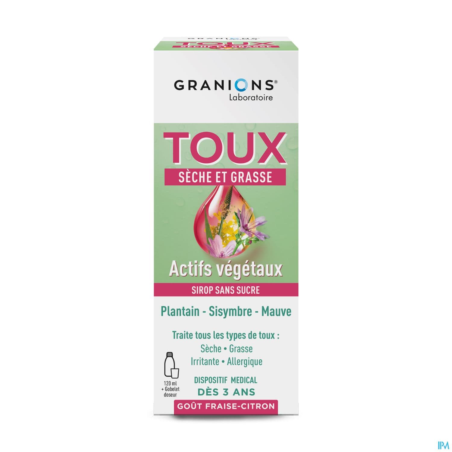 GRANIONS TOUX SECHE GRASSE SP120ML — Pharmacie Juin