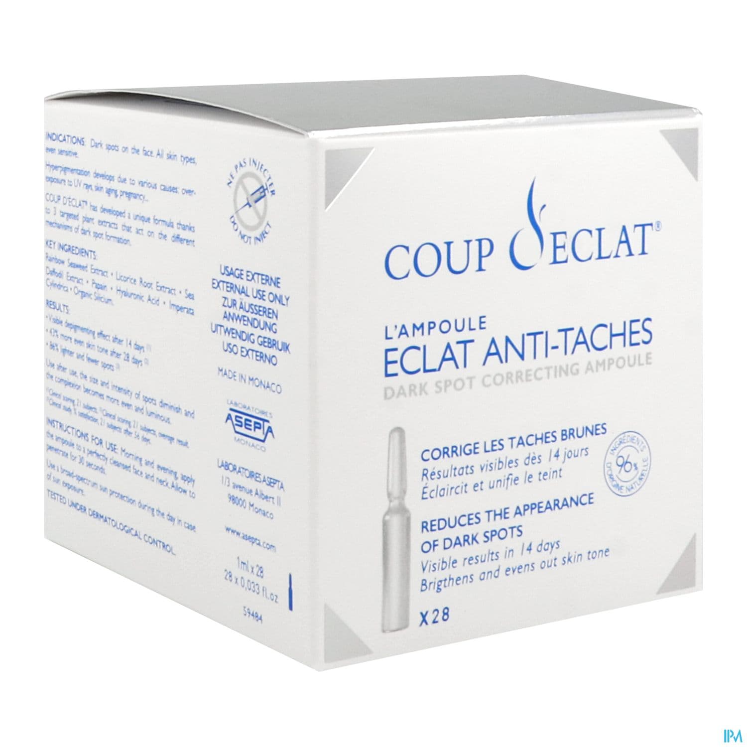 COUP-D-ECLAT A/TACHE AMP 28X1ML