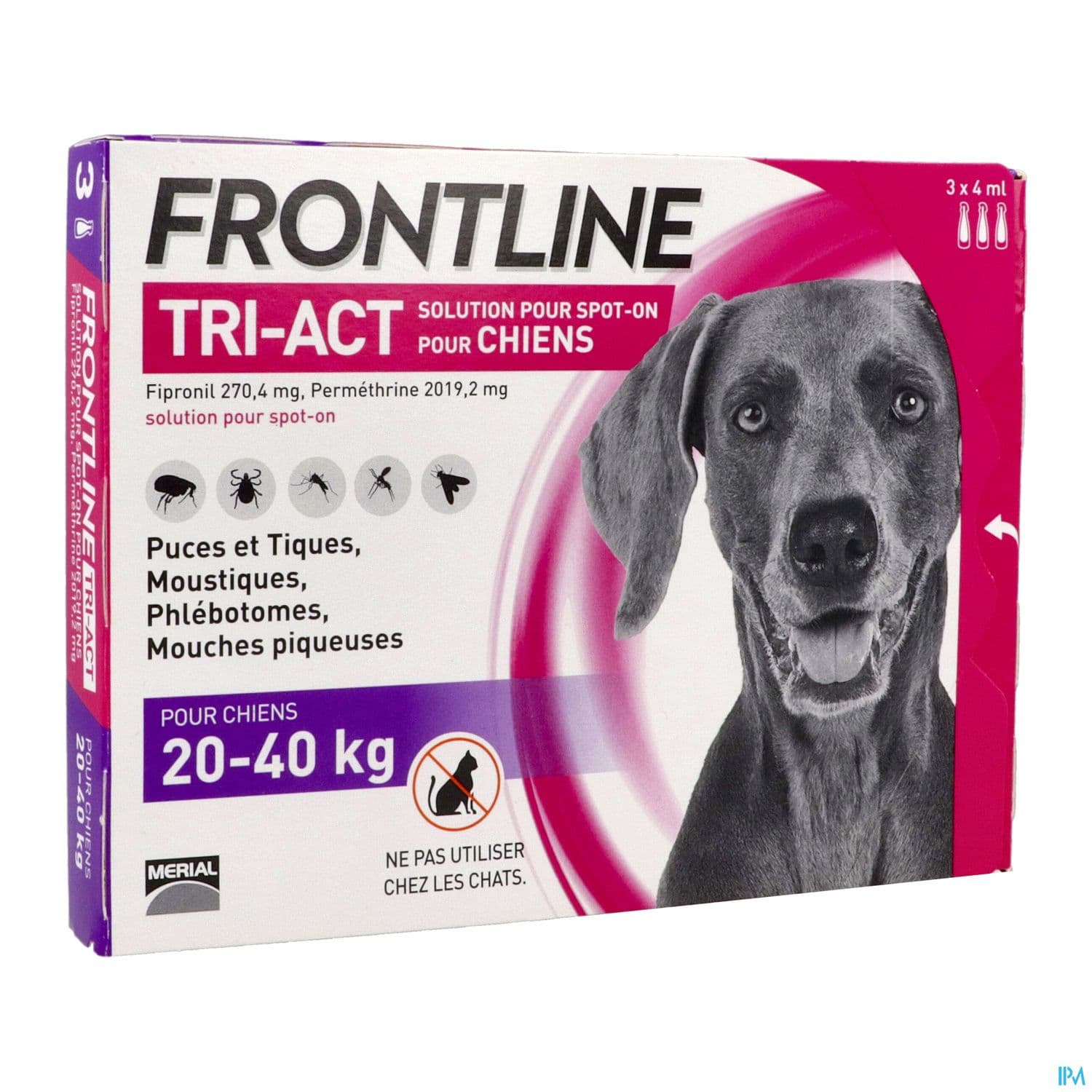 FRONTLINE TRI ACT CHIEN L PIPET 3