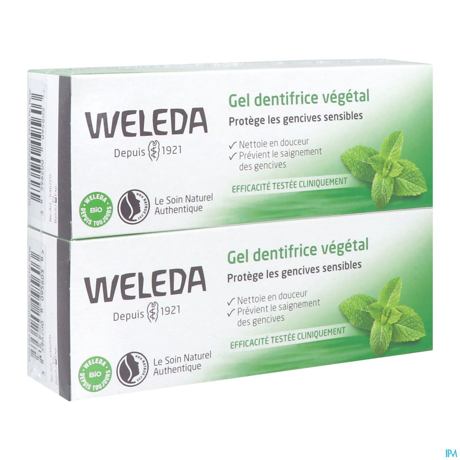 Weleda Dentifrice Gel Vegetal 75ml X2