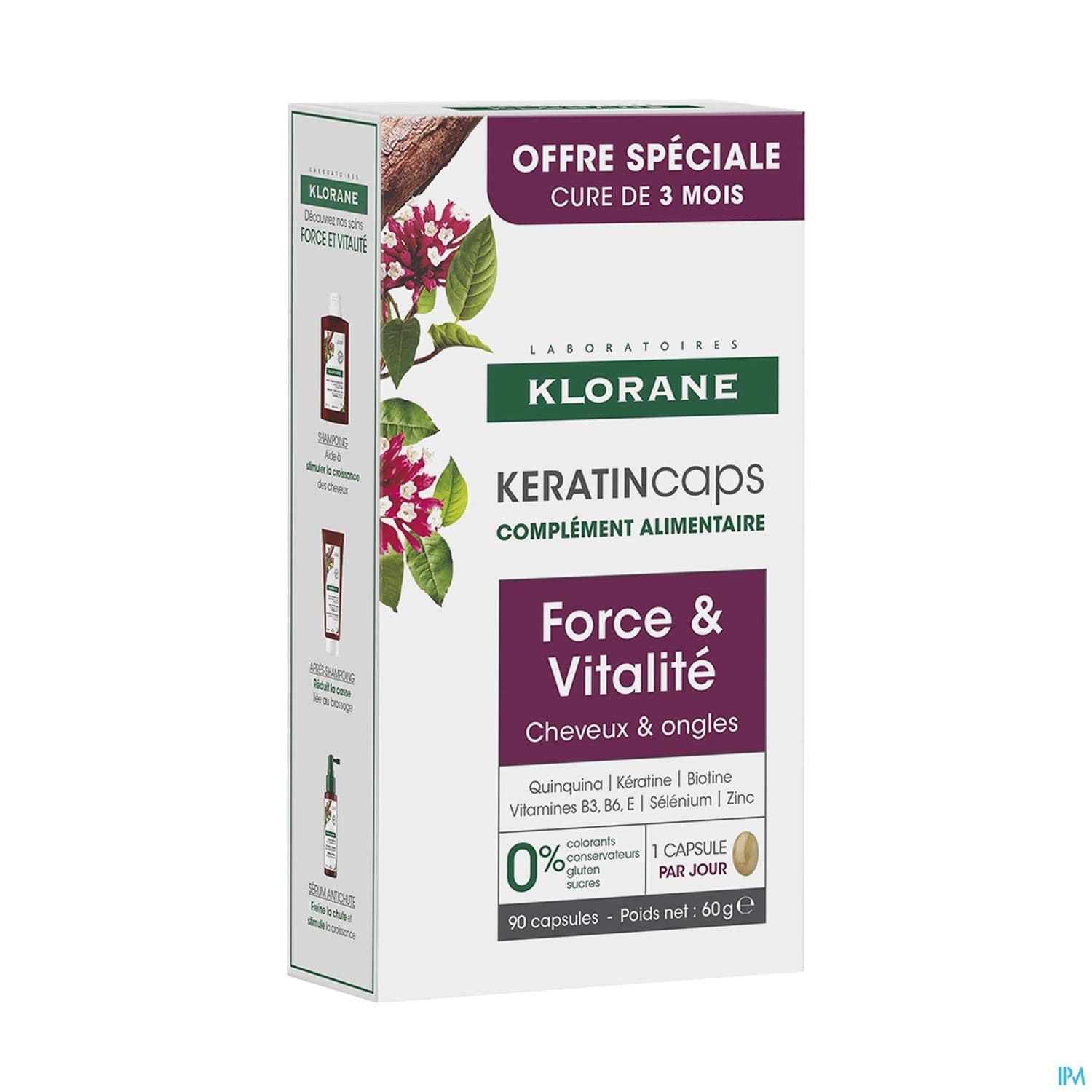 Klorane Antichute Complement Alimentaire Capsule 90