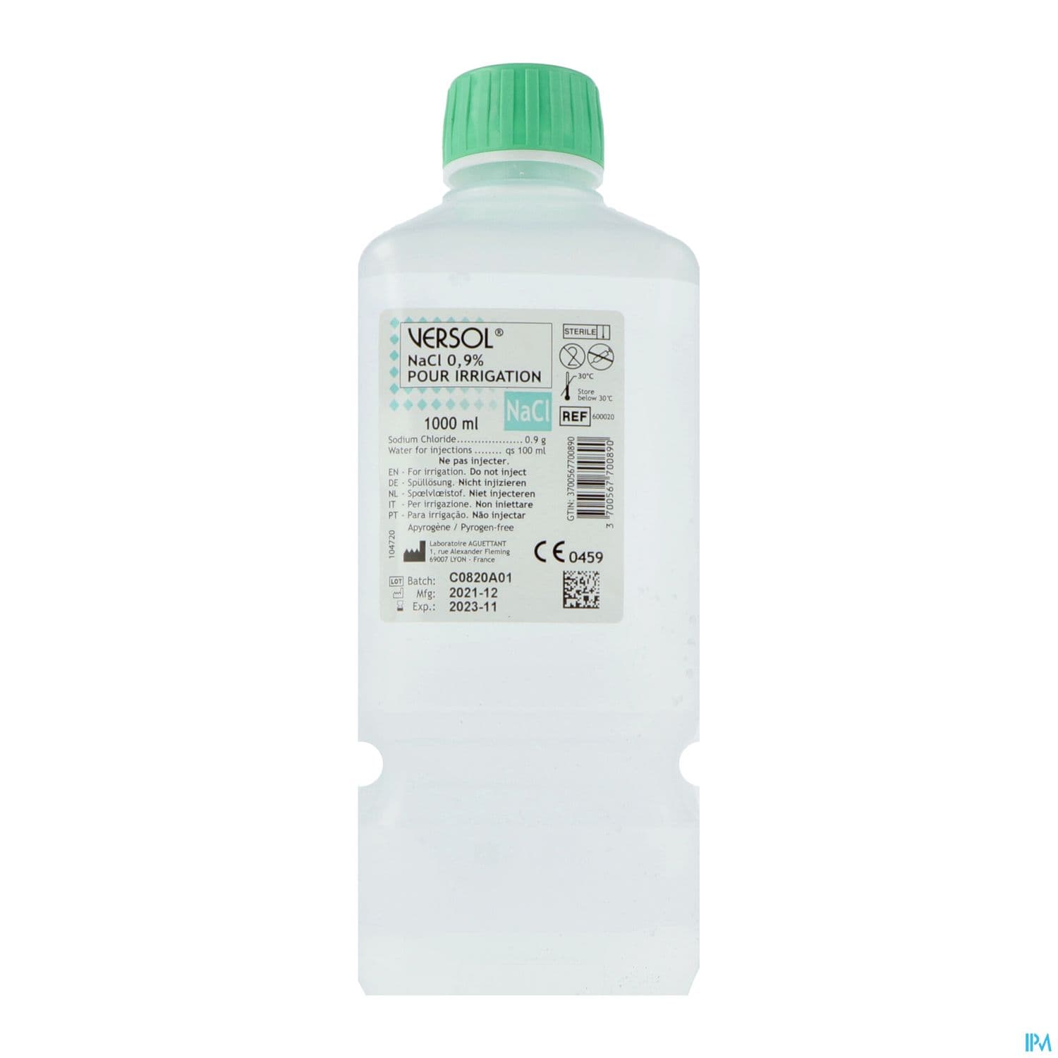 VERSOL SODIUM CHL 0,9% FL 1L DM