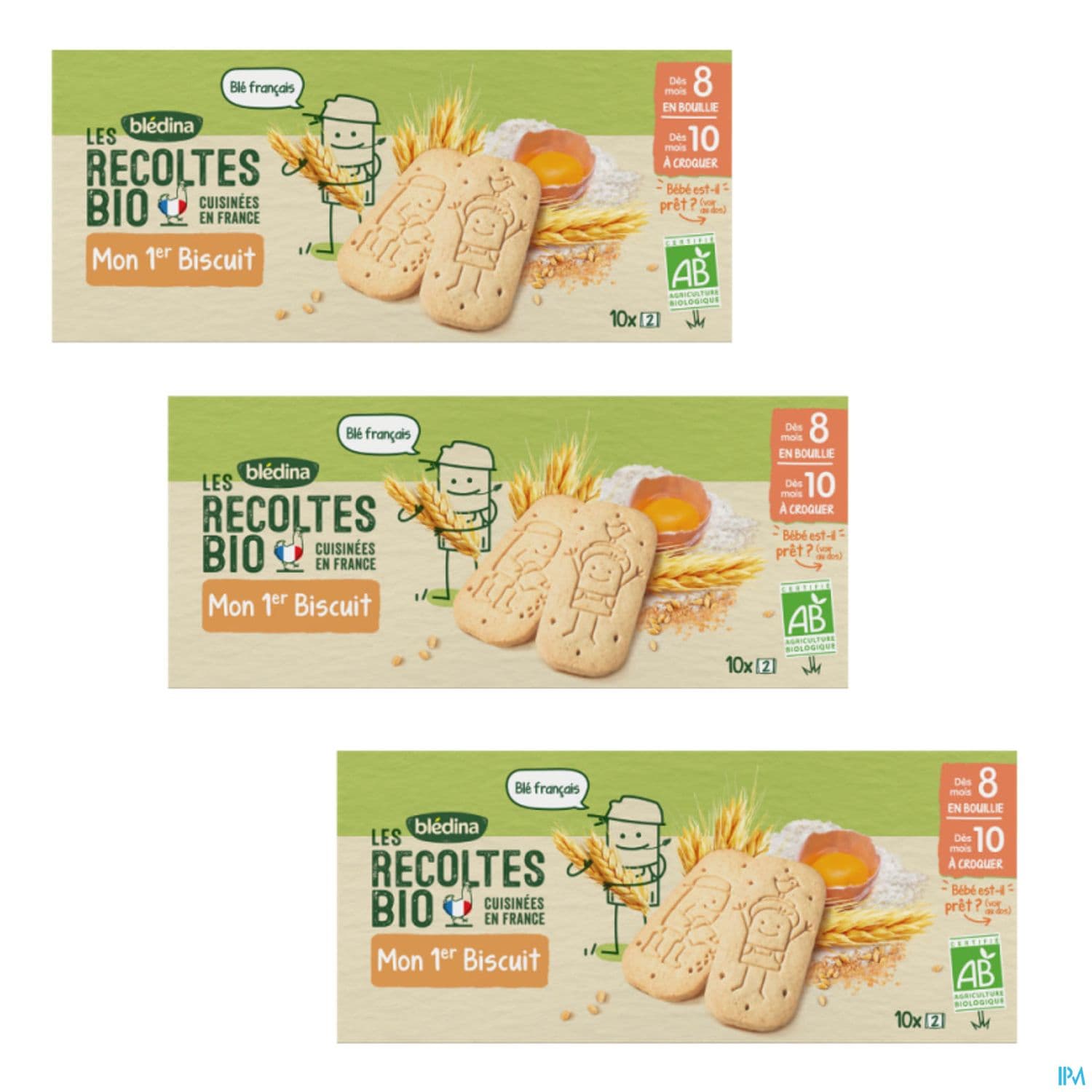 Bledina Les Recoltes Bio Mon 1er Biscuit 150g