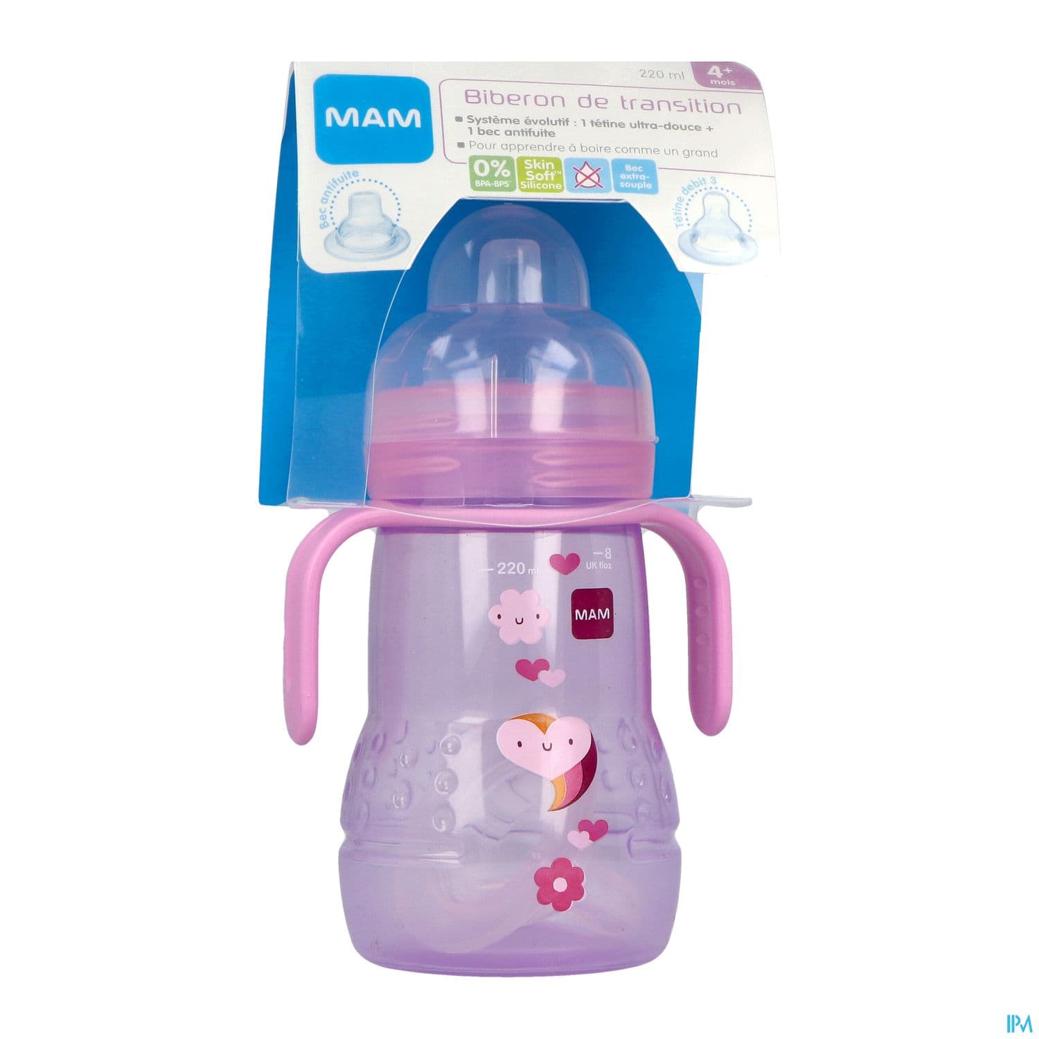 BIB MAM TRANSI FILLE SILIC 220ML