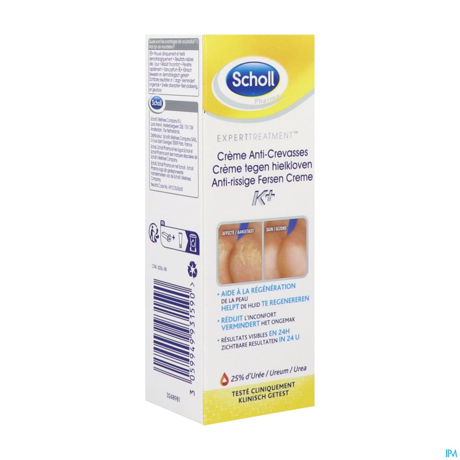 Scholl Activ Repair K+ A/crevasses Cr 60ml