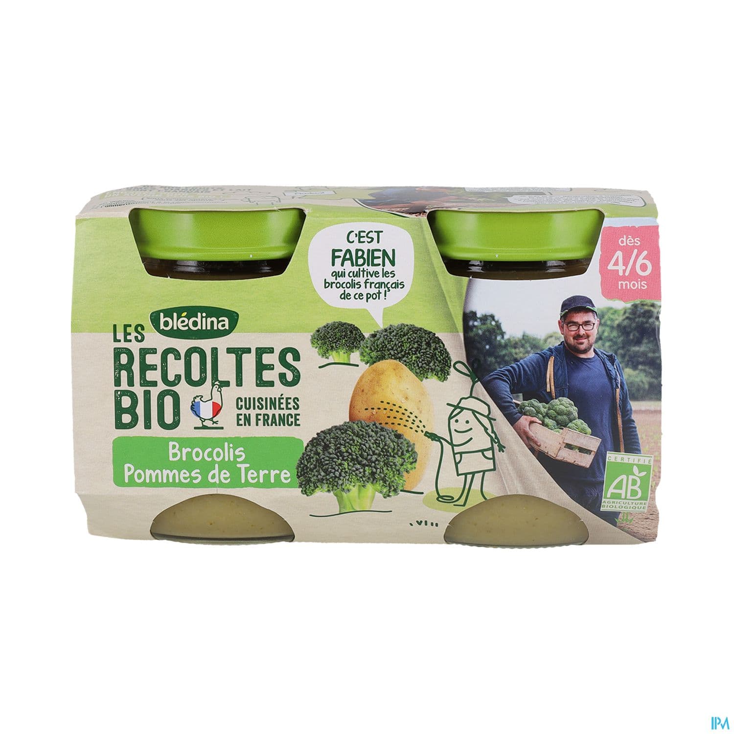 BLEDINA REC BIO BROCOLI/PDT 130GX2