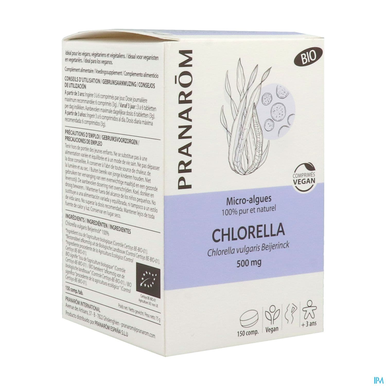 Pranarom Chlorella Bio Comprime 150