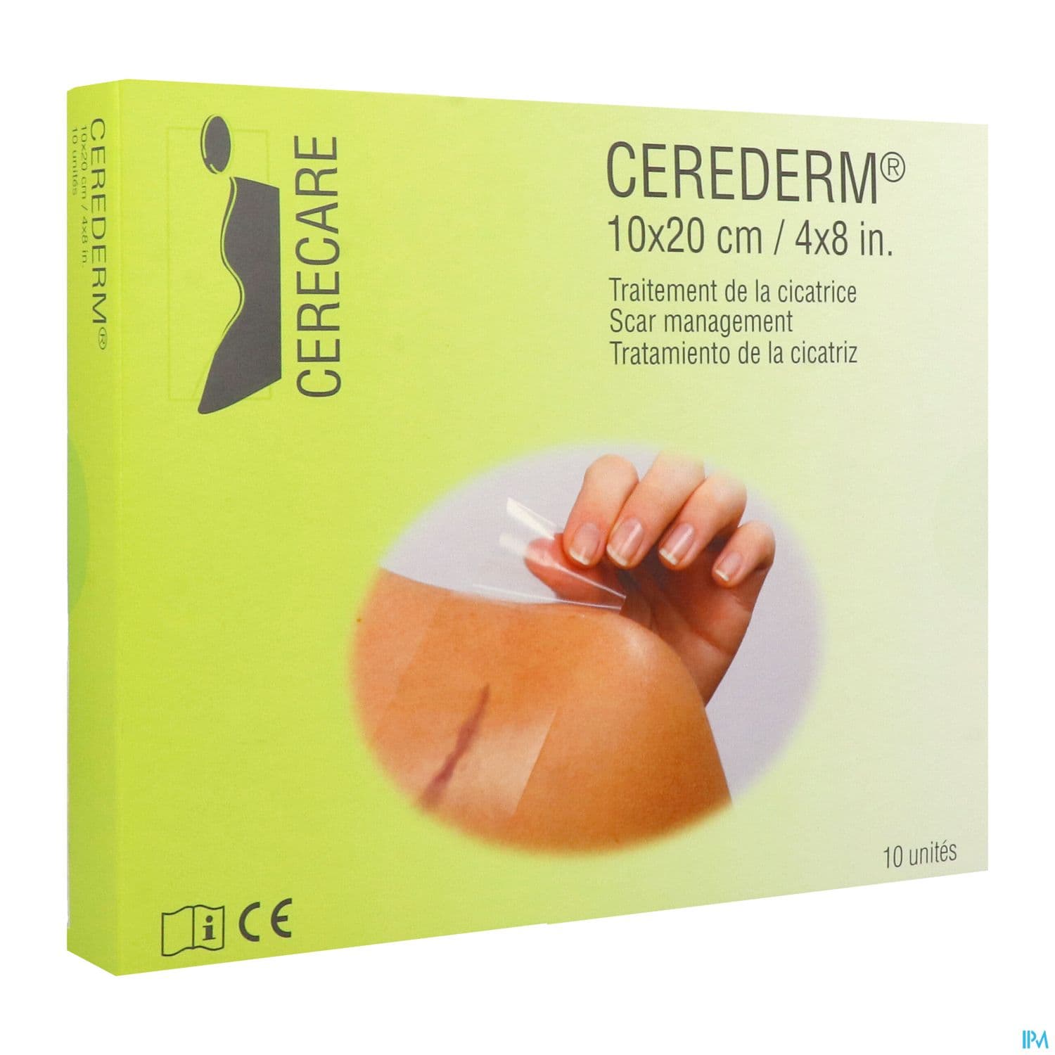 CEREDERM PANS ADH SIL10X20CM 10 — Pharmacie de l’Arc