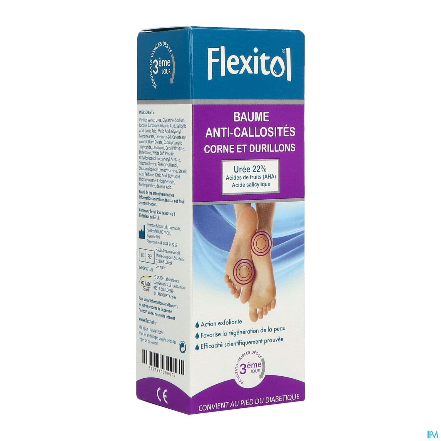 Flexitol Baume Anticallosites Uree 22% 56g