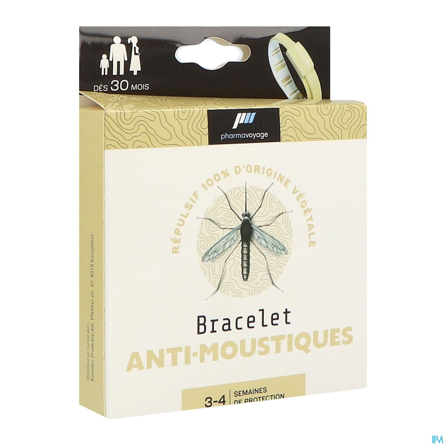 Pharmavoyage Bracelet Antimoustique Ivoire