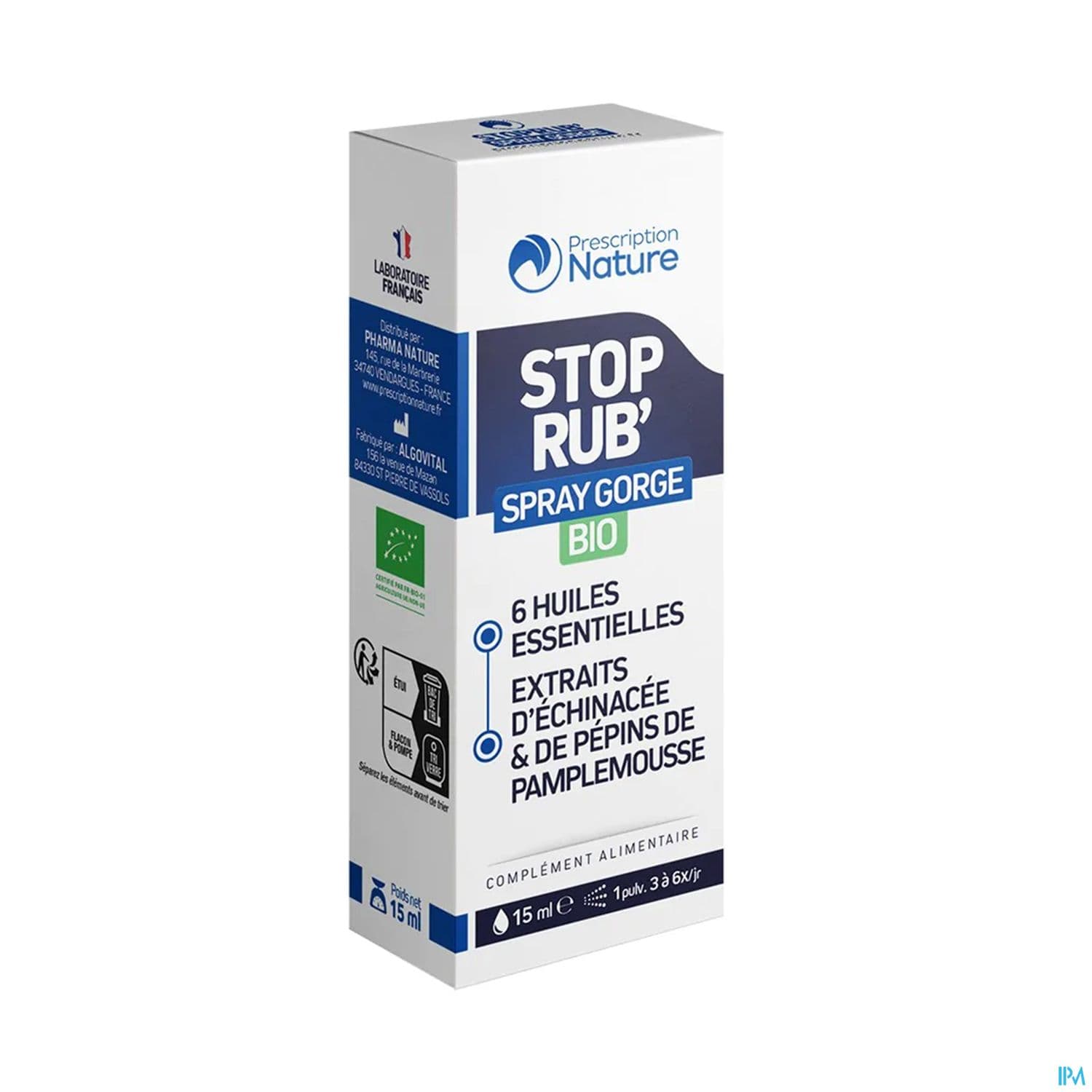 Prescription Nature Stop'rub Spray Gorge 15ml