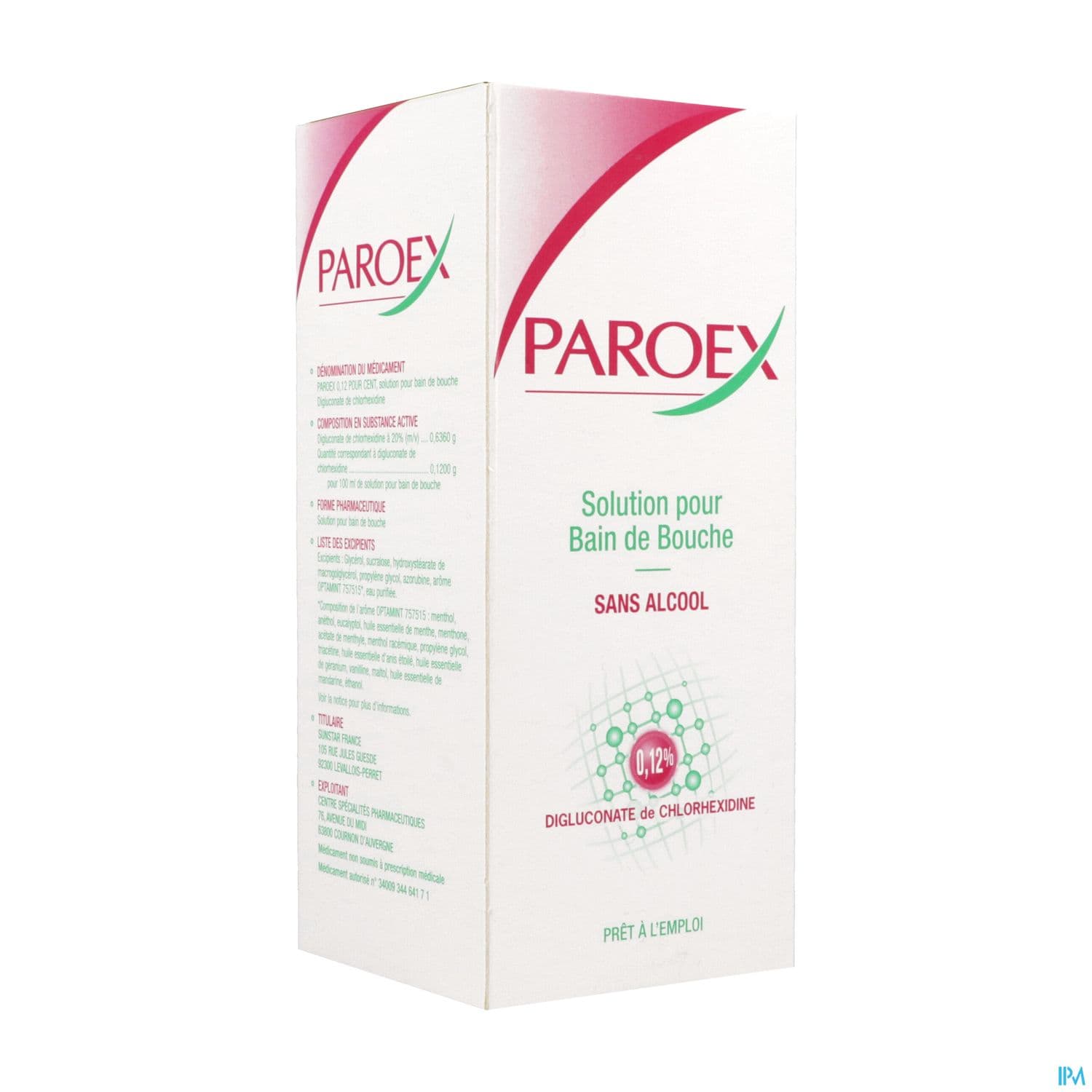 PAROEX 0,12% BAIN BOUCHE FL 300ML — Pharmacie de la mairie