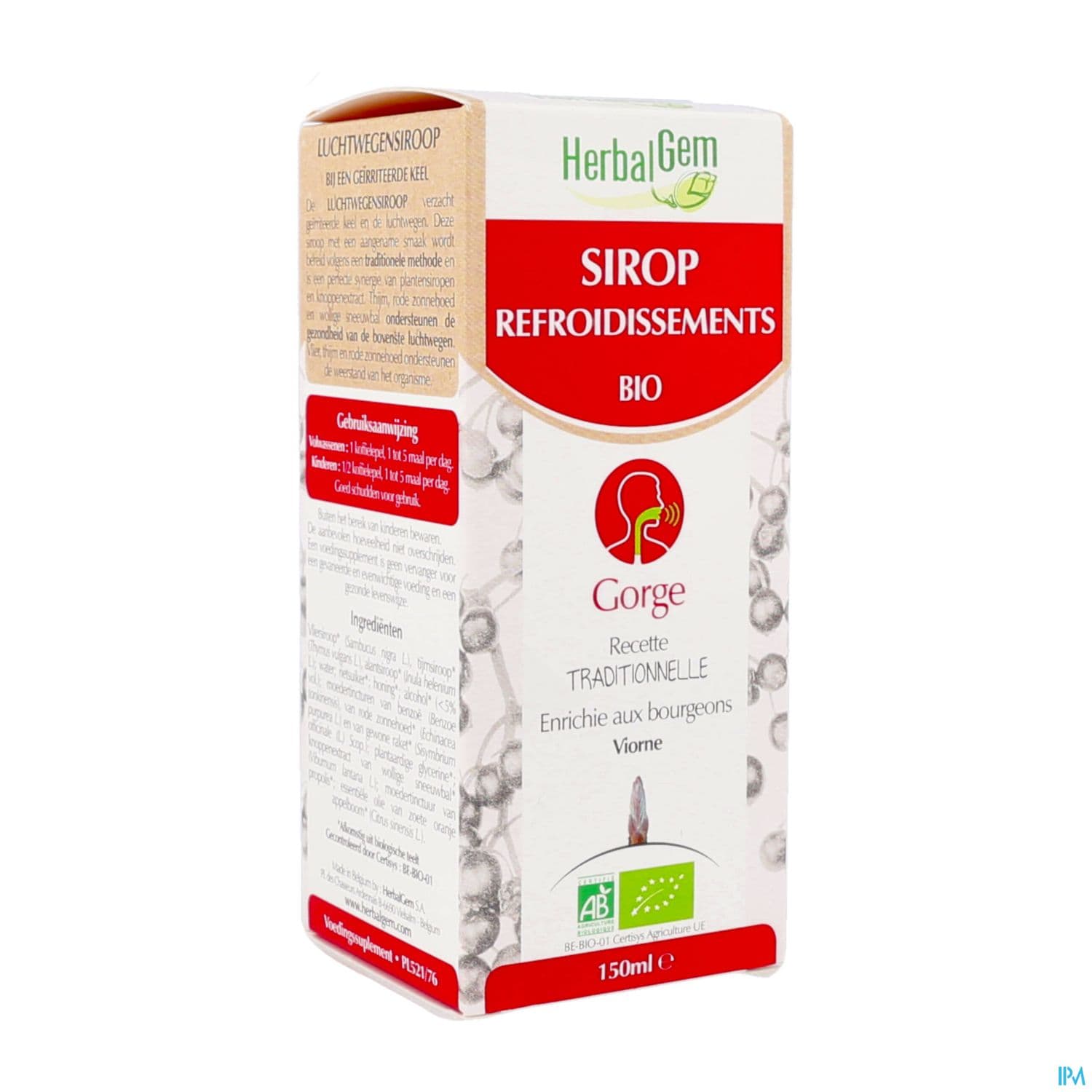 HERBALGEM SIROP APAISANT BIO 150ML