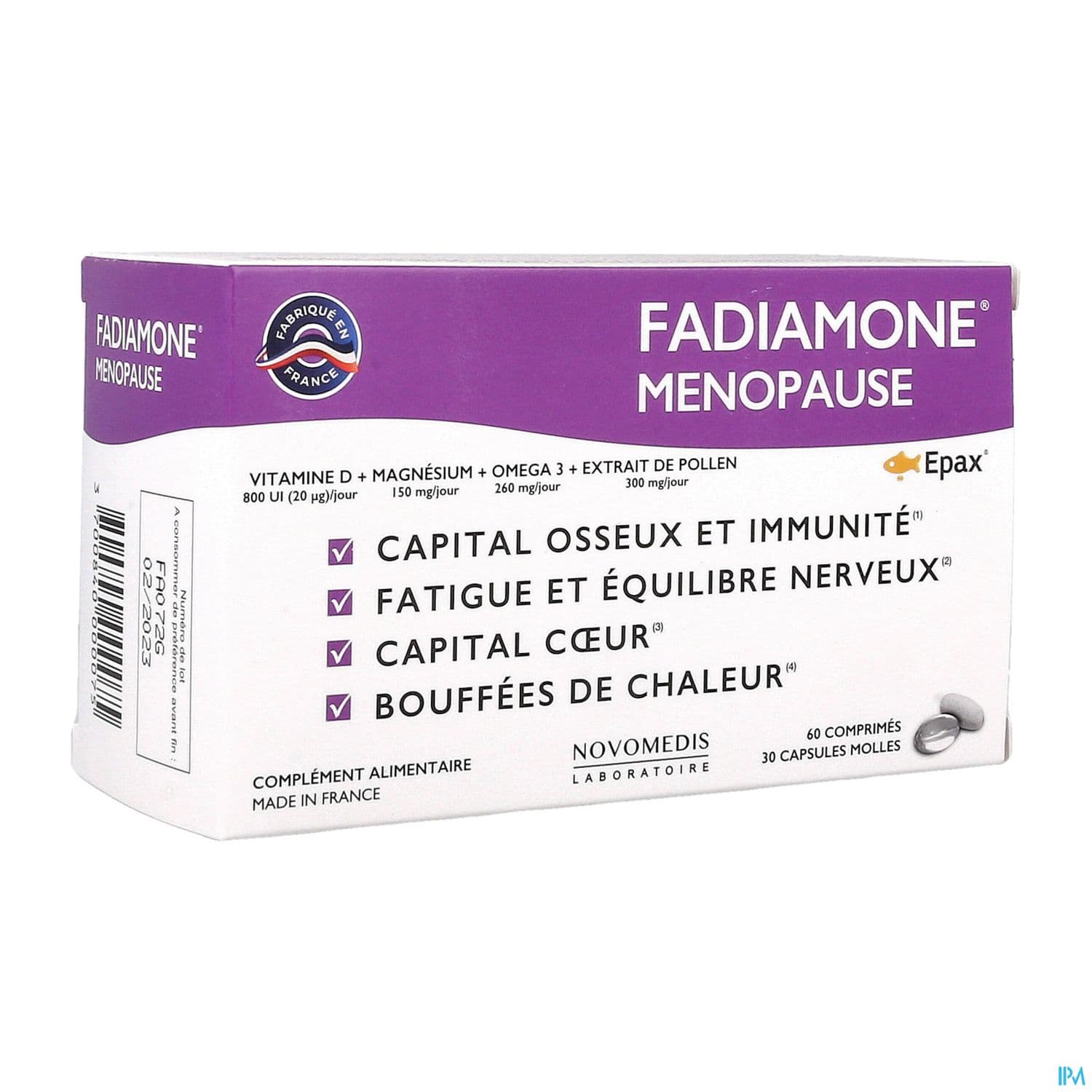 FADIAMONE MENOPAUSE CPR 60+CAPS 30 — Pharmacie Lafayette Bordeaux