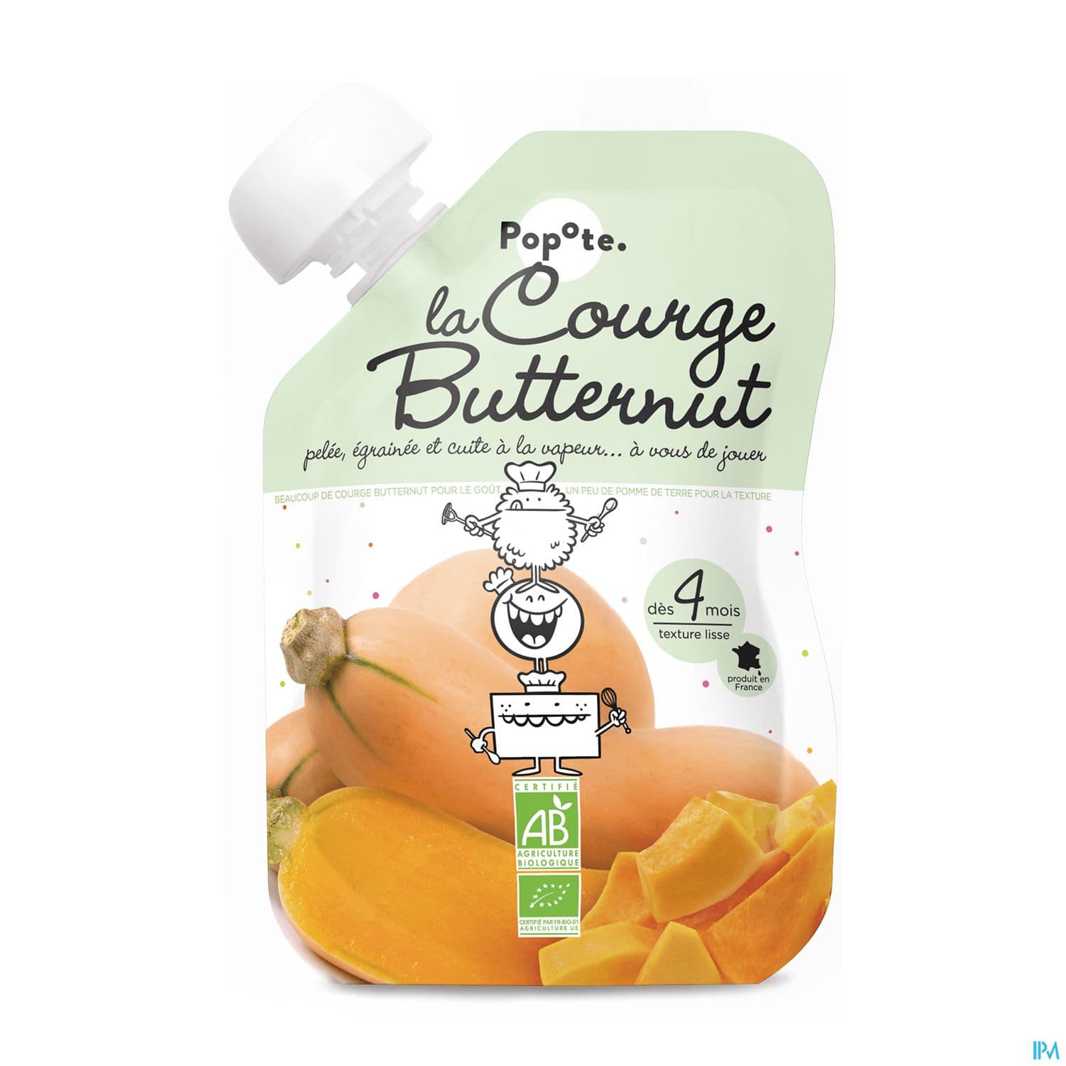 POPOTE PUREE COURGE BUTTERNUT 120G — Pharmacie du Grand Vitrolles