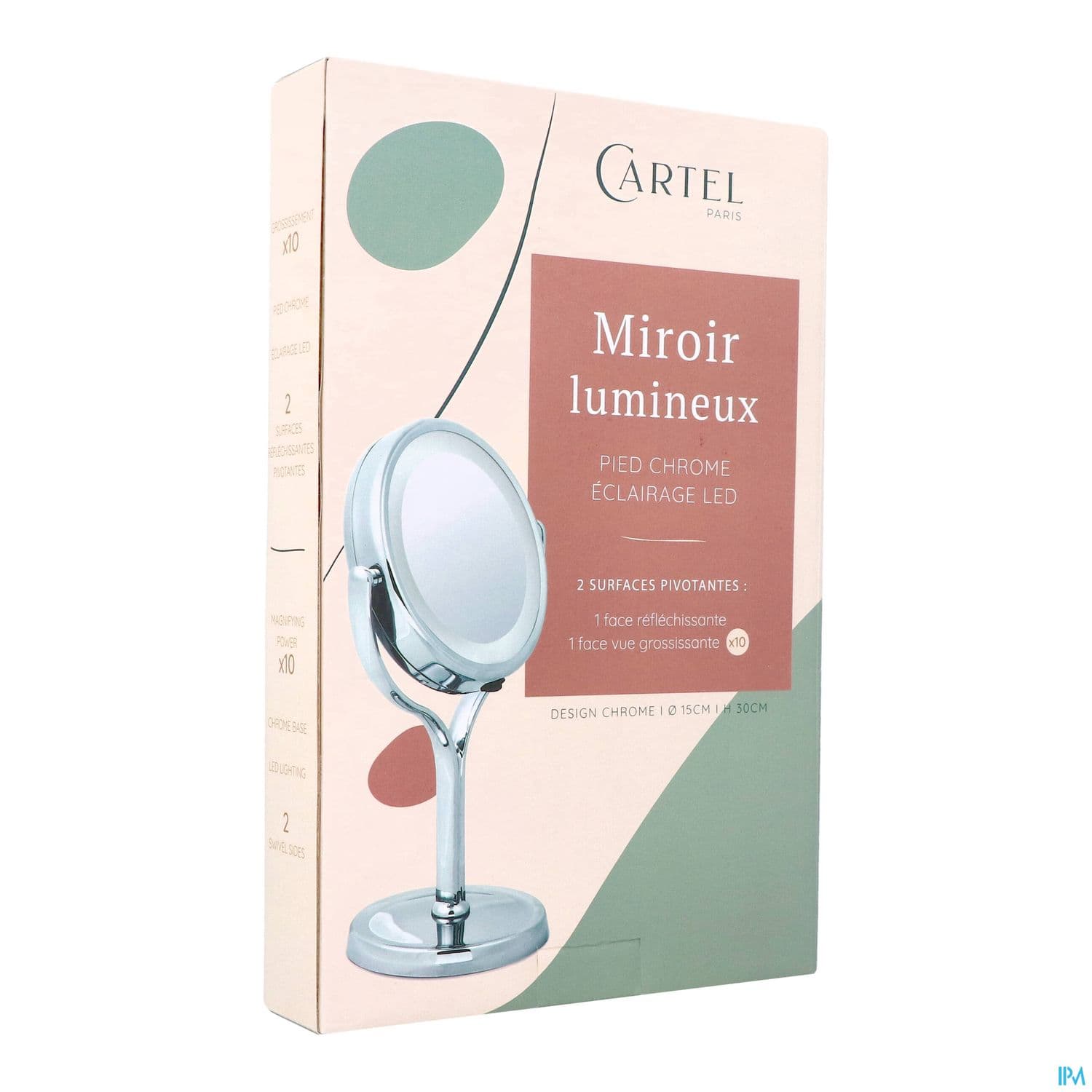 Cartel By Vitry Miroir A Piles X10 15cm