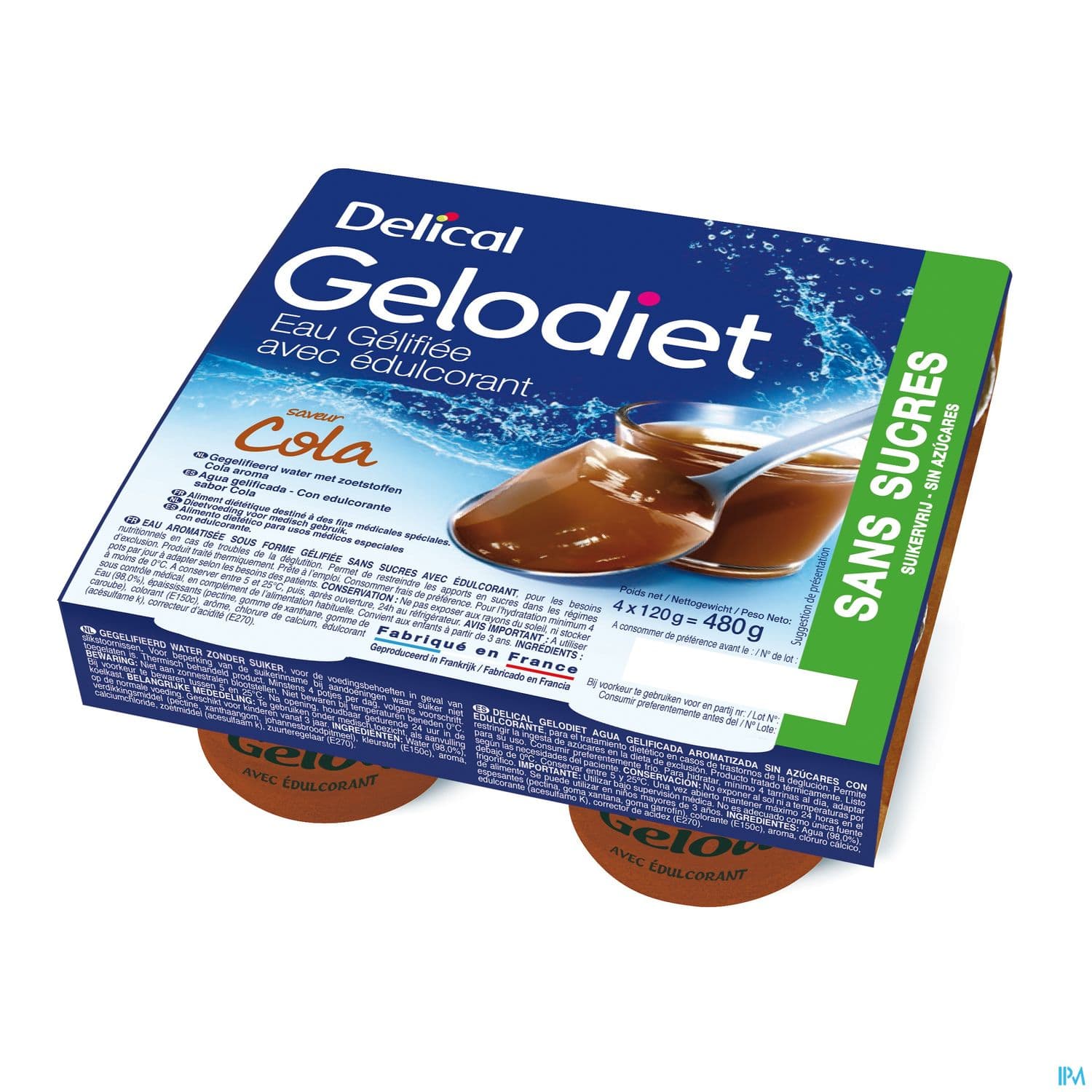 DELICAL GELODIET EAU S/S COLA120X4