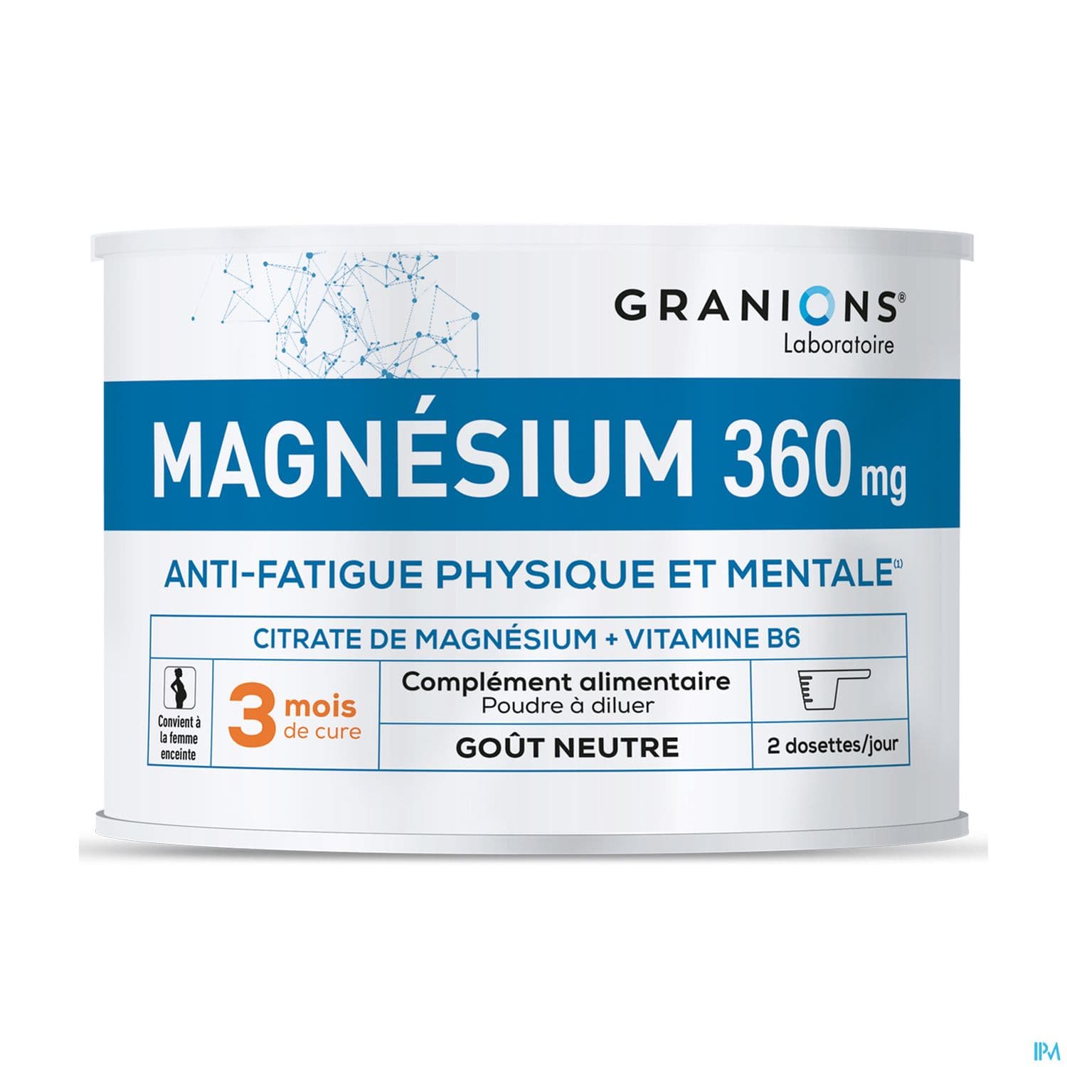 Granions Citrate De Magnesium 360mg Poudre 210g 3mois De Cure