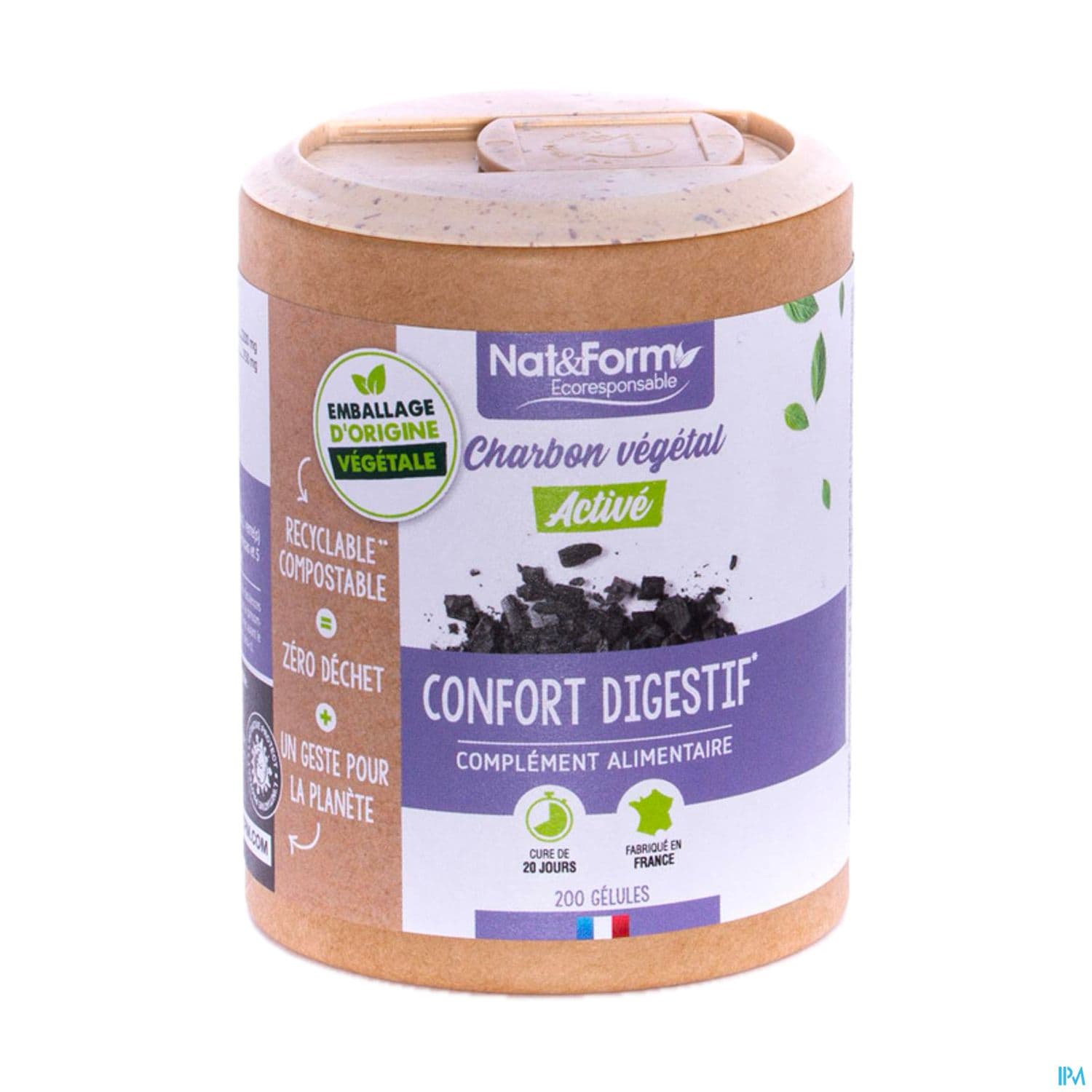 Nat Et Form Ecoresponsable Charbon Vegetal Gelule 60 — Pharmacie Pharmavance Paris 10