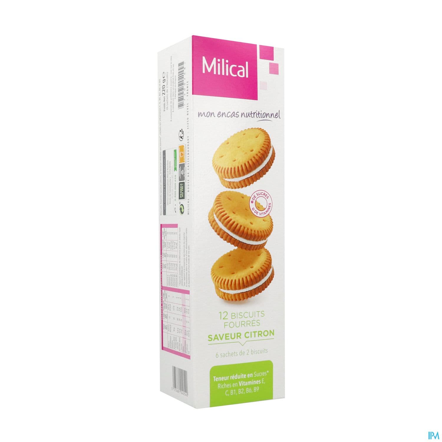 Milical Mon Biscuit Fourre Citron 4 Sachets De 2 Biscuits
