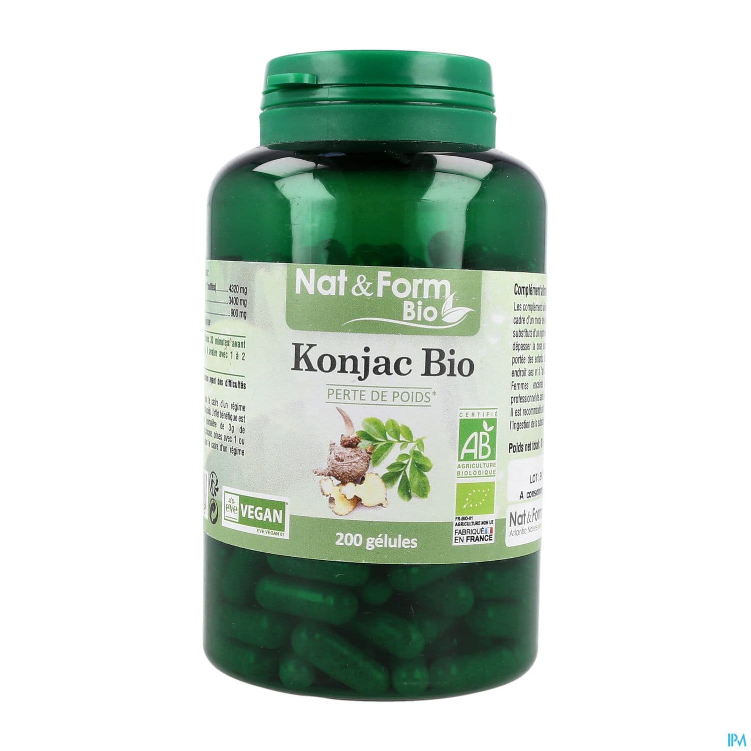 NAT&FORM BIO KONJAC GELVEG200 — Pharmacie centrale de la Villette 93 Pharmacie de garde 24h/24