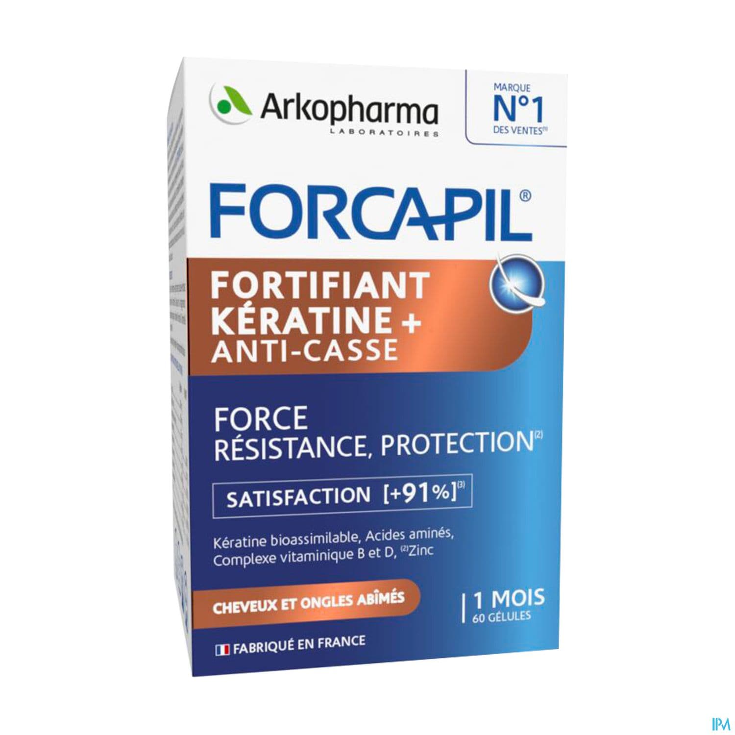 Arkopharma Forcapil Fortifiant Keratine+ Gelule 60