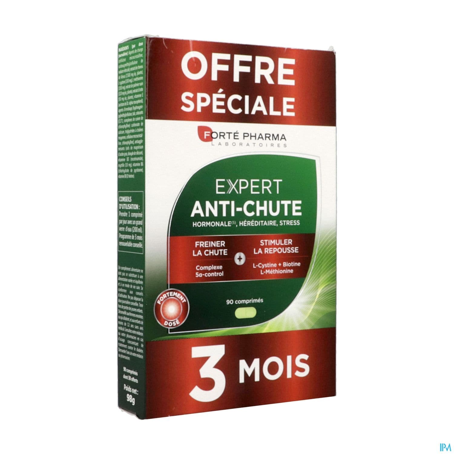 Forte Pharma Expert Cheveux Antichute Comprime 30 X2 + 30 Offert