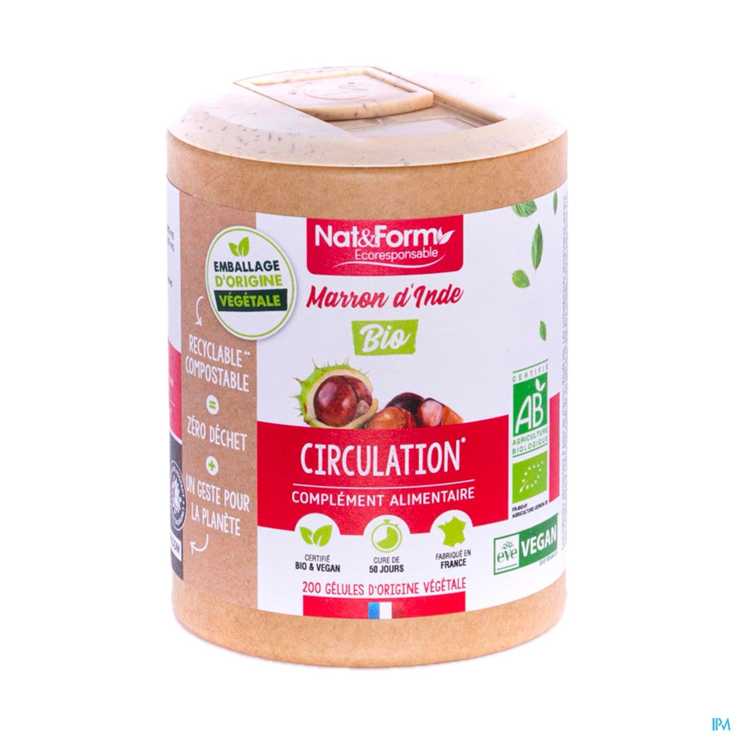 Nat Et Form Ecoresponsable Marron Inde Bio Gelule Vegetale 200