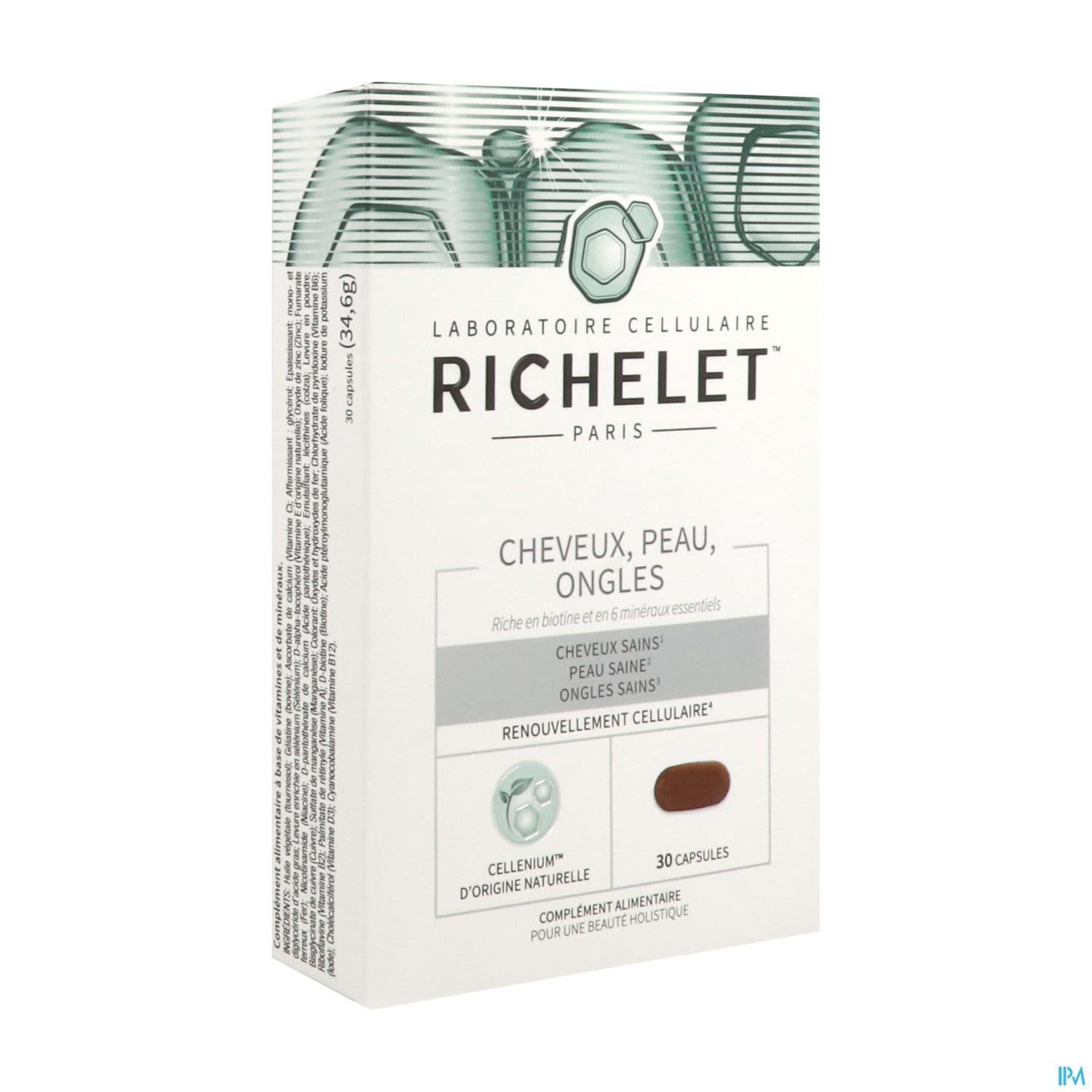 RICHELET CHEVEUX/PEAU/ONGLE CAPS30