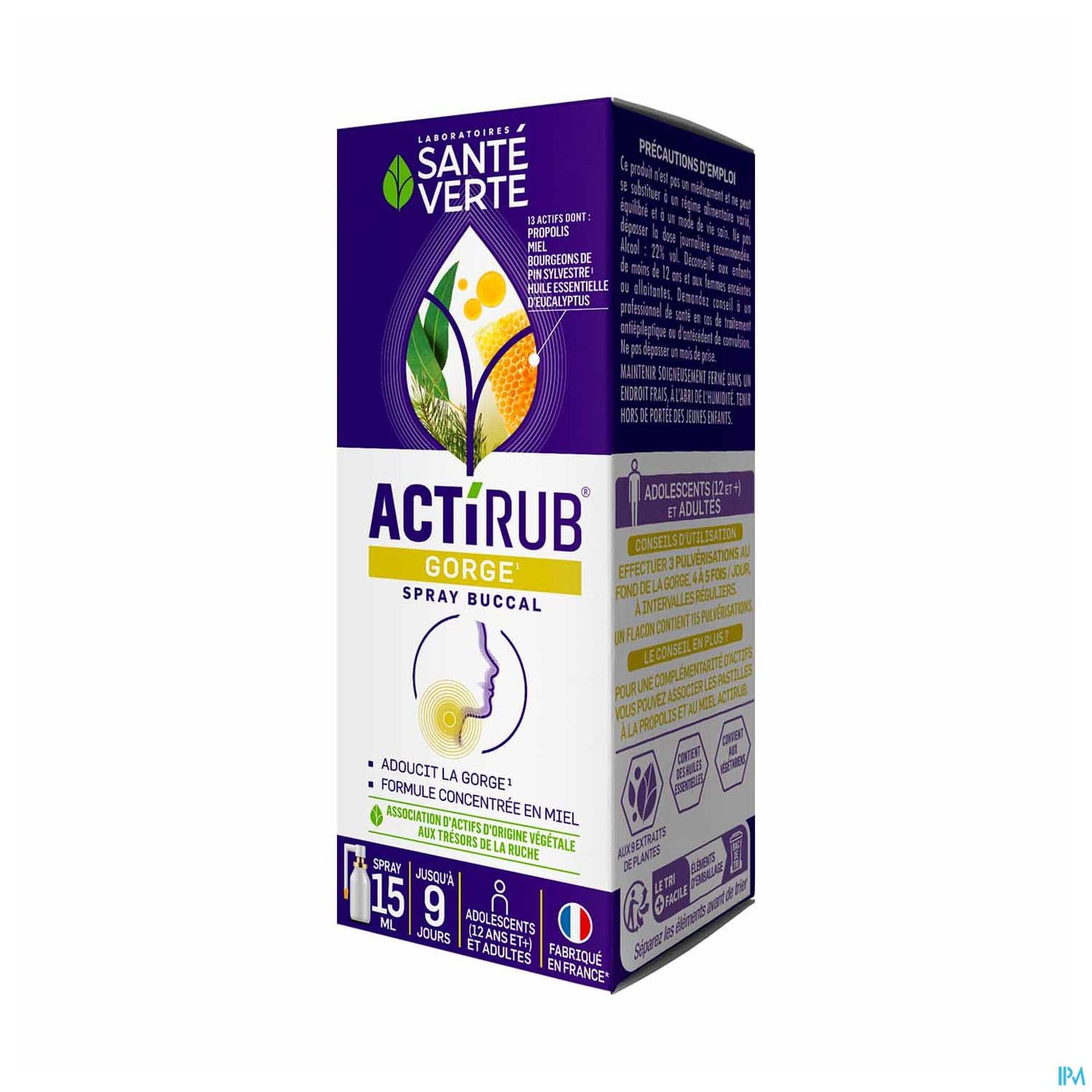ACTIRUB SANTE VERTE SPR BUCC 15ML